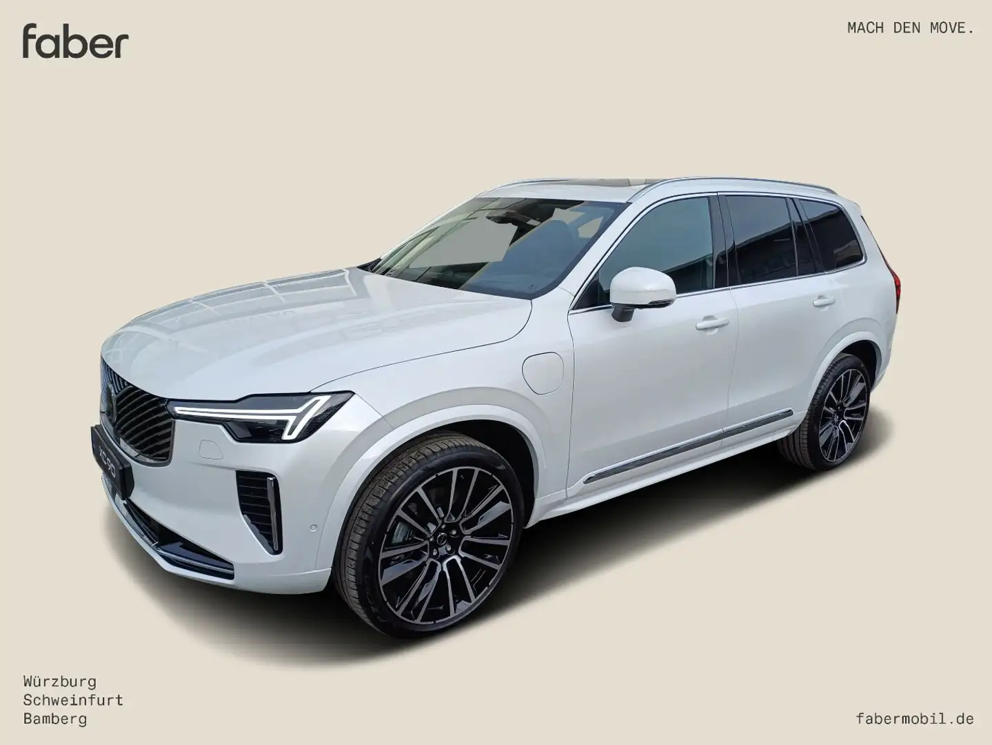 Volvo XC90 T8 AWD Ultra Bright Recharge Weiß - 2