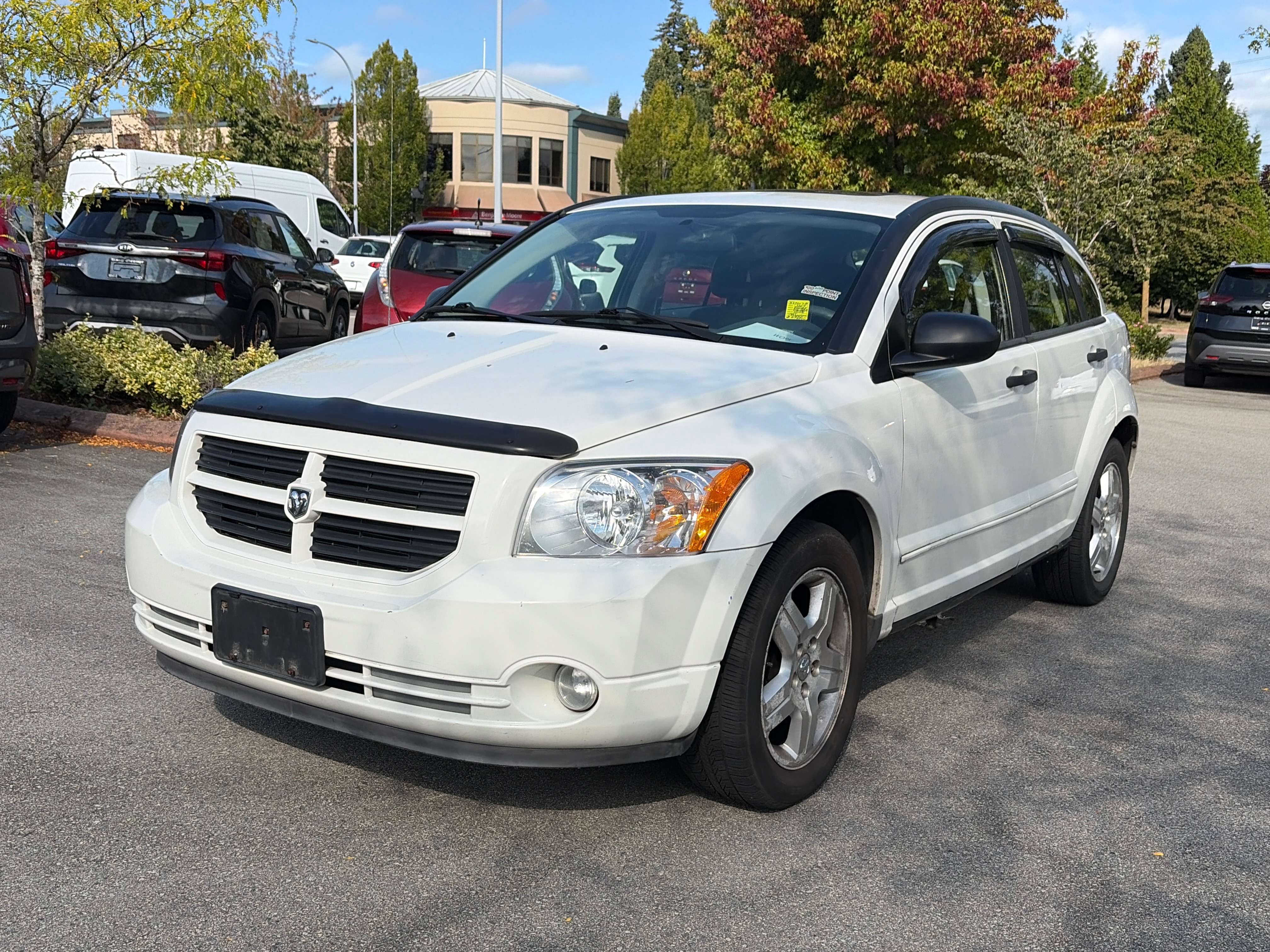 White 2007 Dodge Caliber Hatchback Front-Wheel Drive Automatic