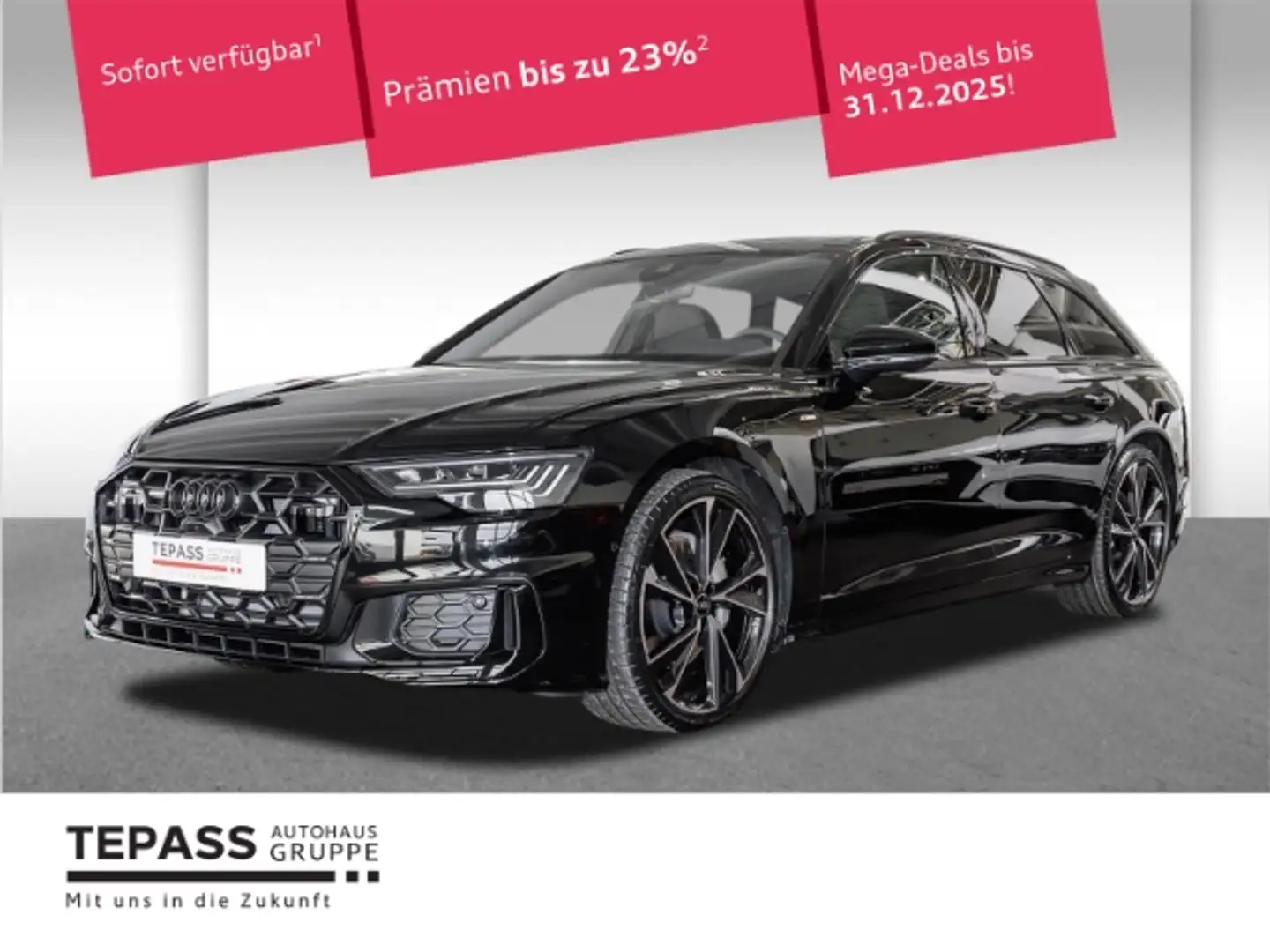 Audi A6 Avant 50 TDI QUATTRO S LINE AHK PANO HUD B&O COMP Noir - 1