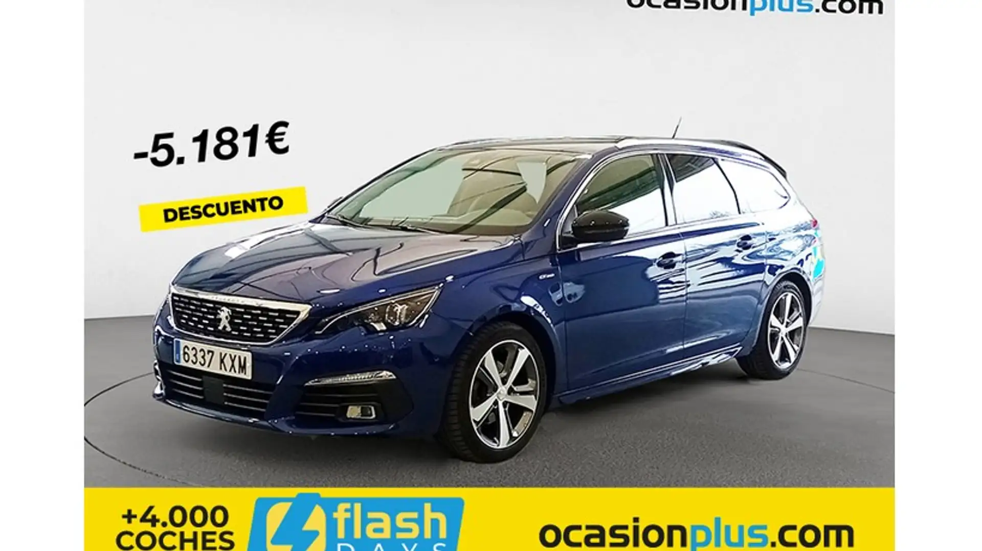 Peugeot 308 SW 1.2 PureTech S&S GT Line EAT8 130 Blauw - 1