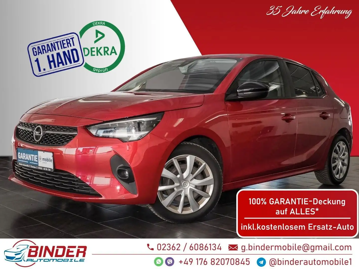 Opel Corsa F Edition*ALLE INSPEKT*VOLLE GARANTIE*TOP* Rot - 1