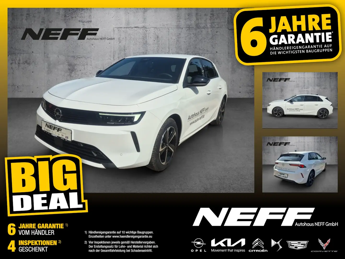 Opel Astra L 1.2 Turbo Edition +FLA SpurH LM KlimaA Weiß - 1