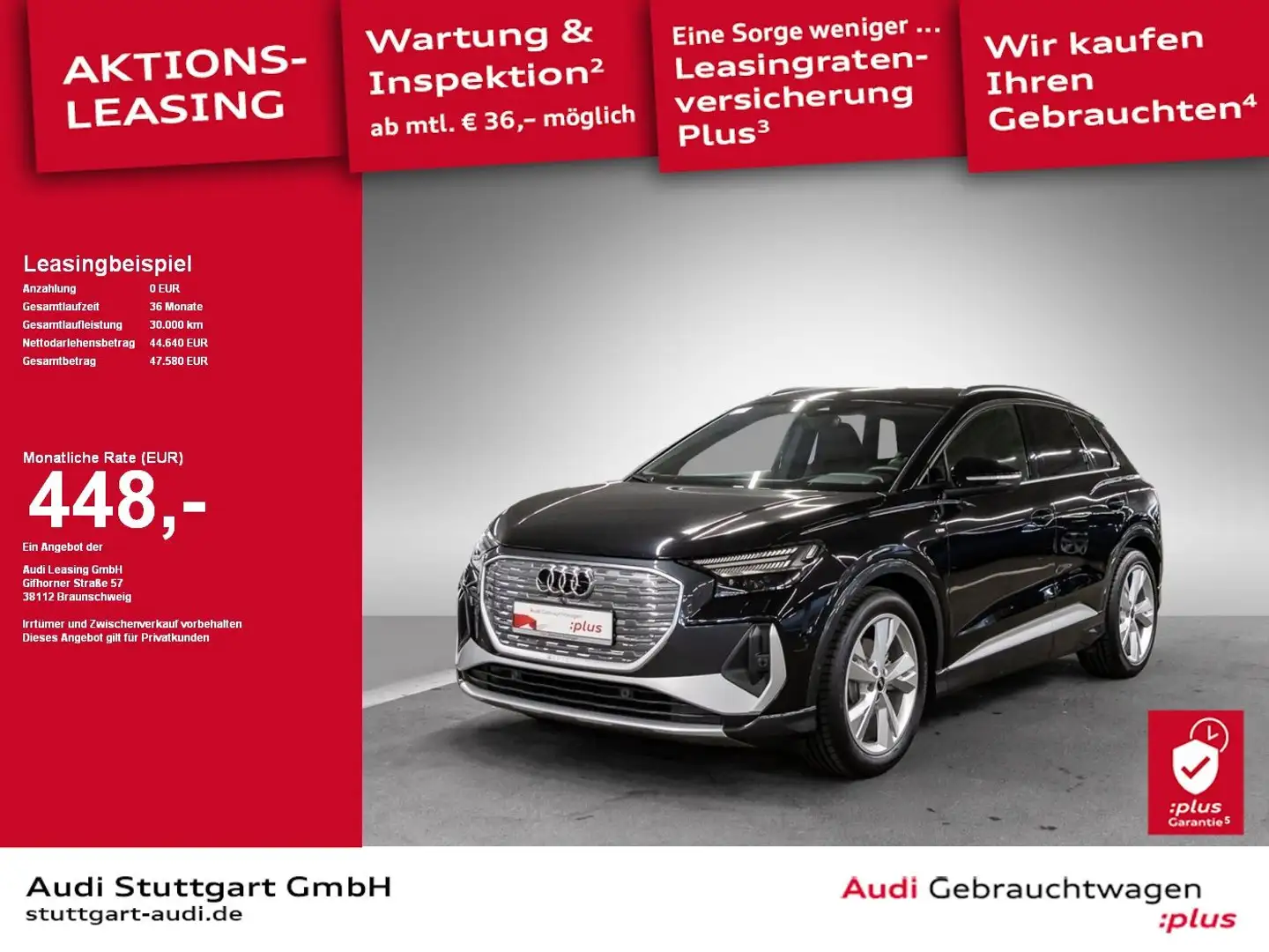 Audi Q4 e-tron 35 360° AHK Matrix Keyless PDC+ SHZ Schwarz - 1