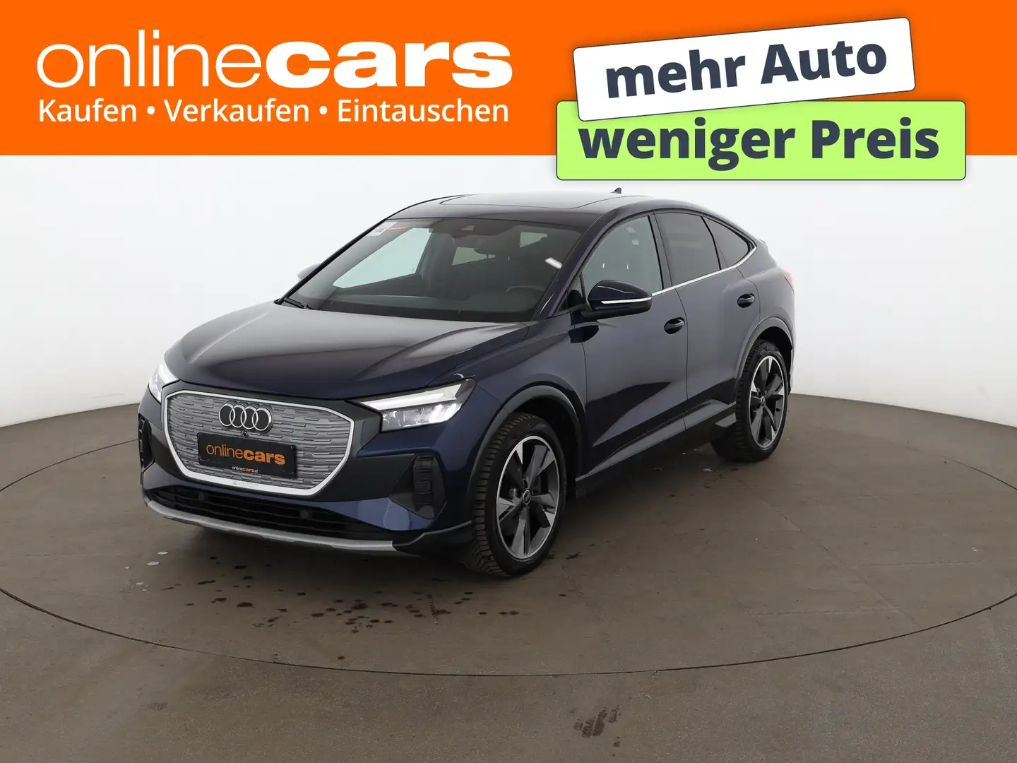 Audi Q4 e-tron SB 50 quattro 82kWh Aut LED SKY AHK NAV Blau - 1