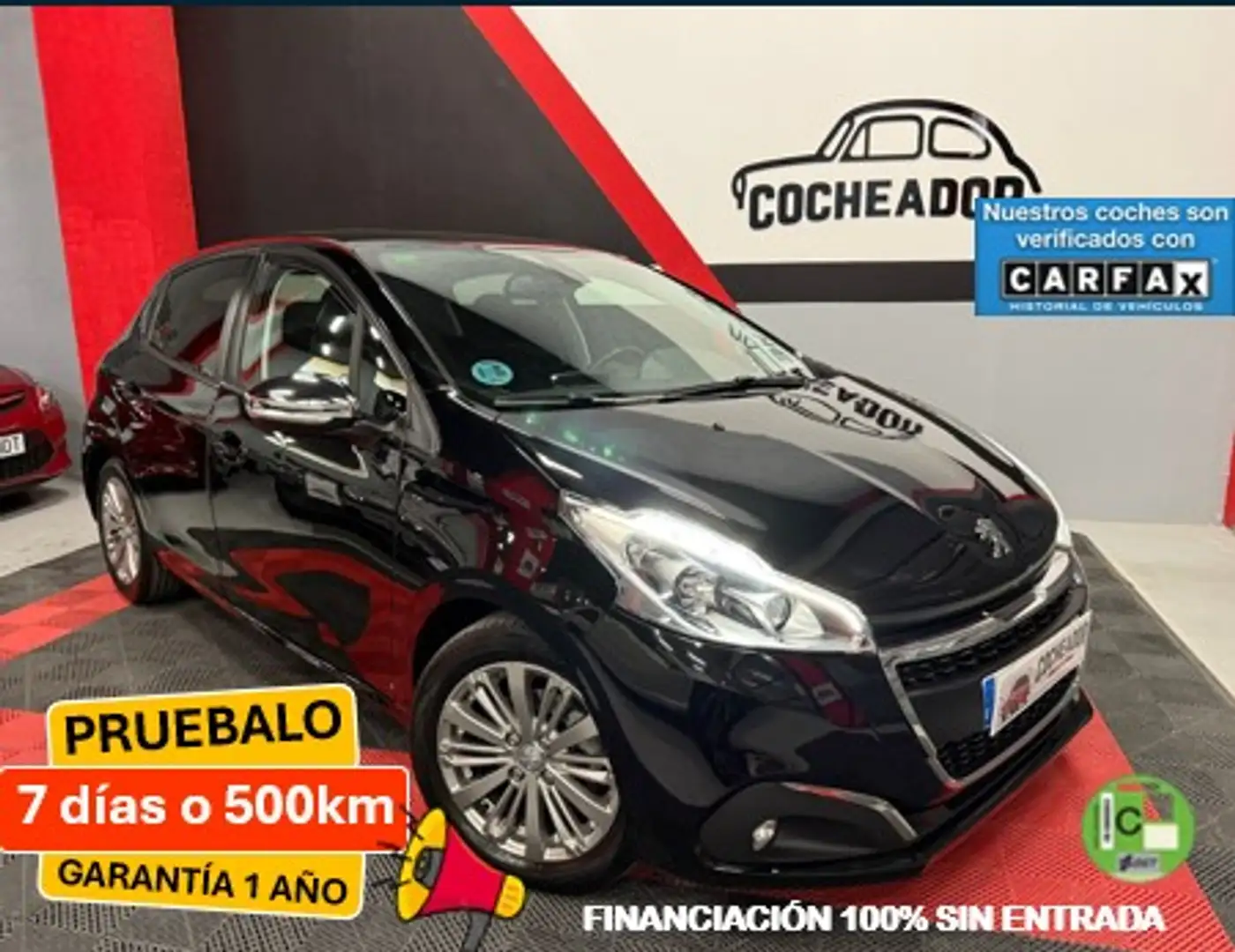 Peugeot 208 1.5 BlueHDi S&S Allure 100 Noir - 1