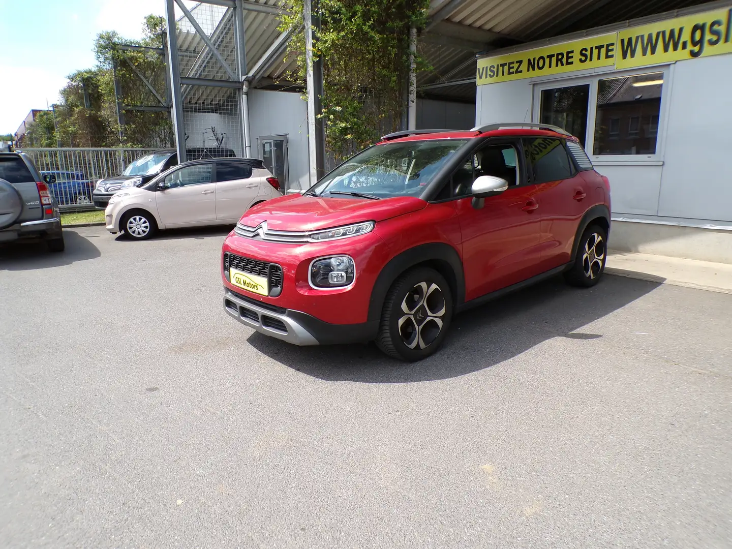 Citroen C3 Aircross 1.5BlueHDi 110cv rouge 03/21 54879km Airco GPS DAB Rood - 1