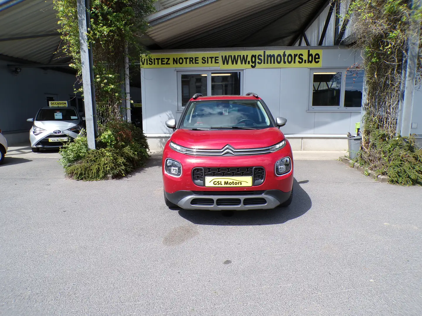 Citroen C3 Aircross 1.5BlueHDi 110cv rouge 03/21 54879km Airco GPS DAB Rood - 2