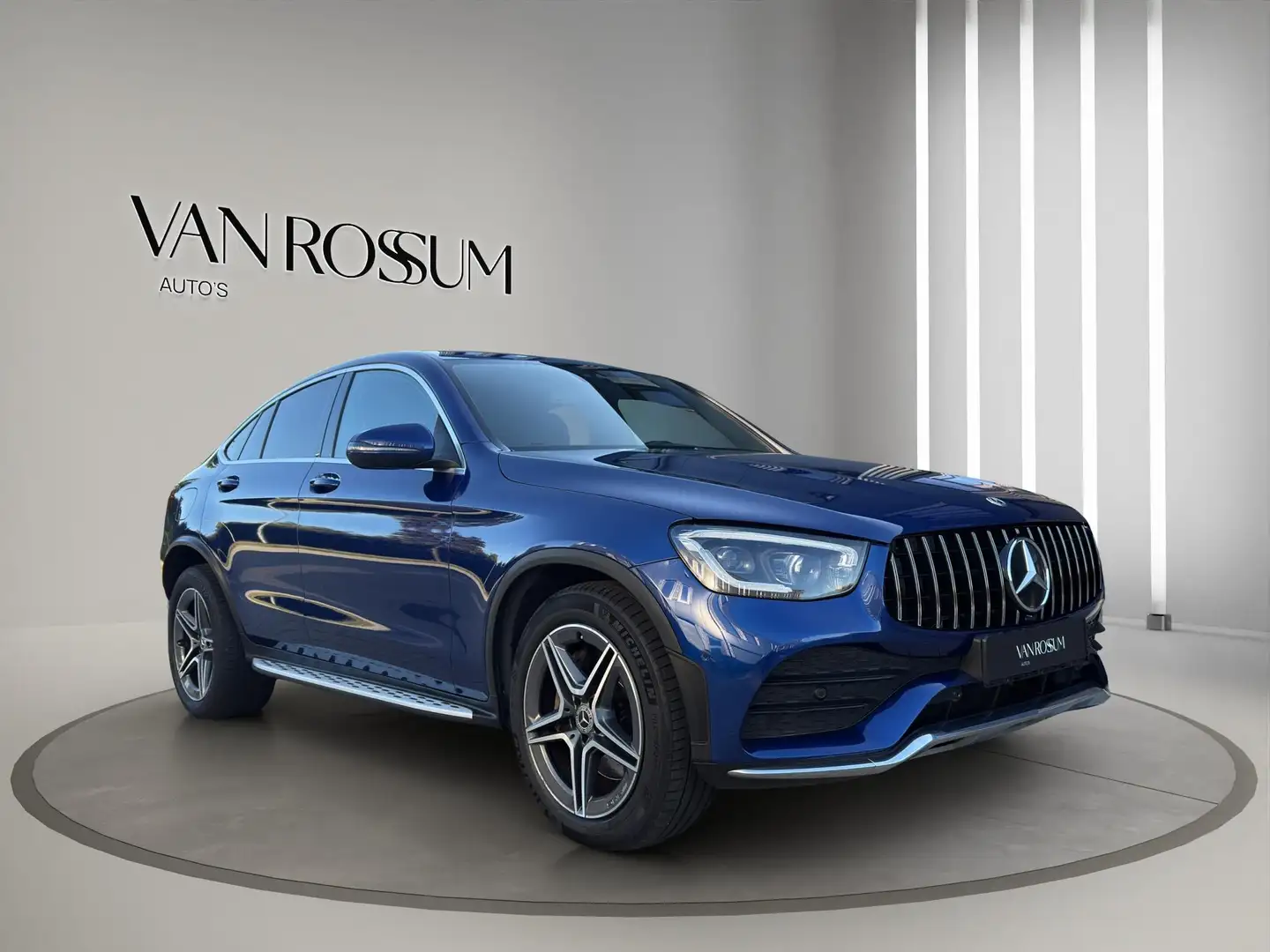 Mercedes-Benz GLC 220 Coupé GLC d 4MATIC AMG Pano Leder Burmester Blauw - 1