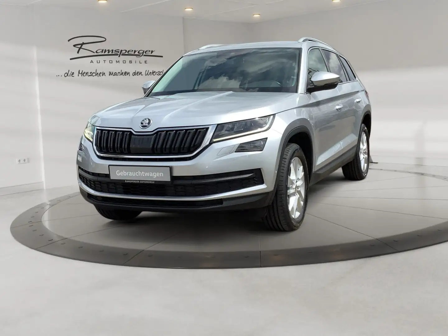 Skoda Kodiaq 2.0 TDI DSG Style 4x4 AHK GRA Standh. LED Silber - 2
