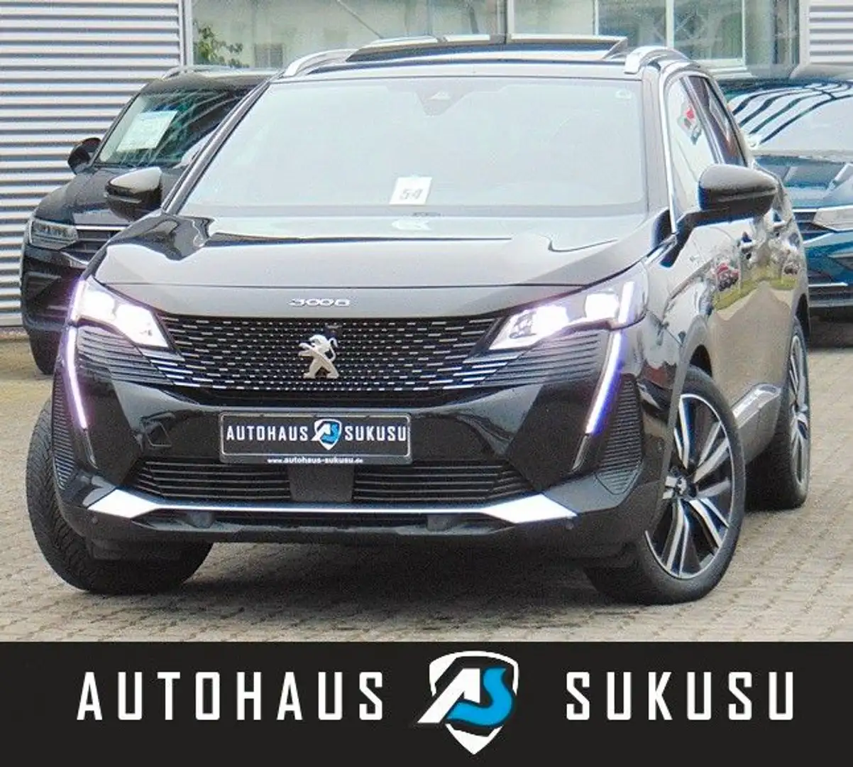 Peugeot 3008 Hybrid4 300 GT Schwarz - 1
