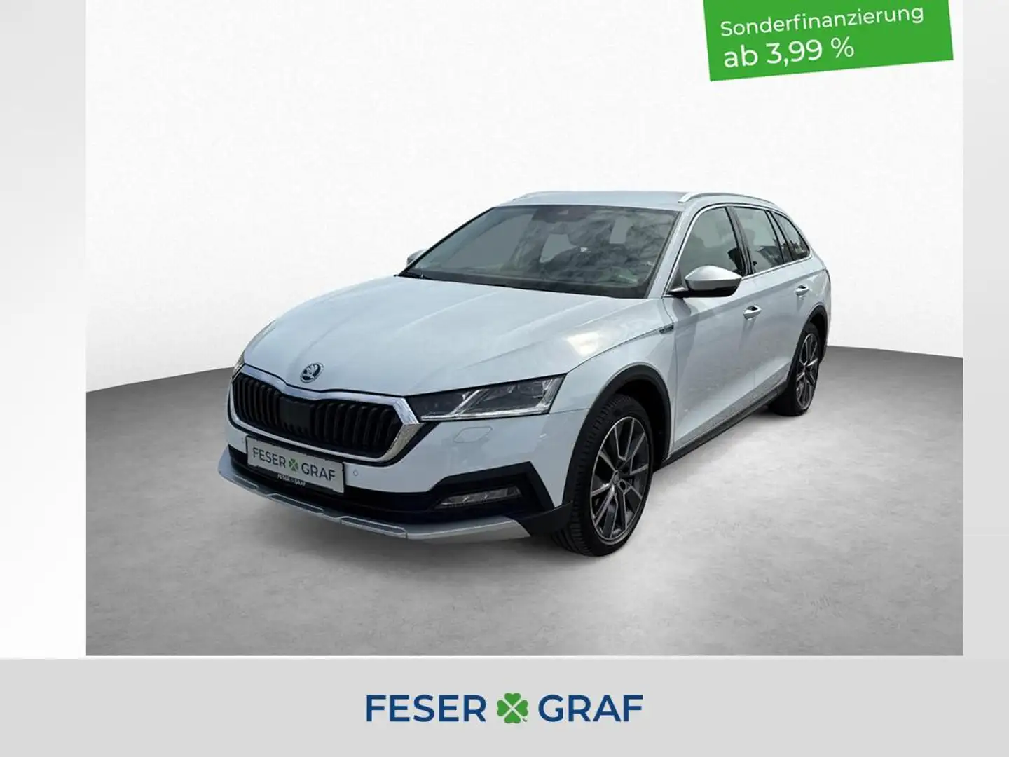 Skoda Octavia Combi SCOUT 2.0 TDI 7-DSG 4x4 *AHK*COLUMBUS*HEADUP Bianco - 1