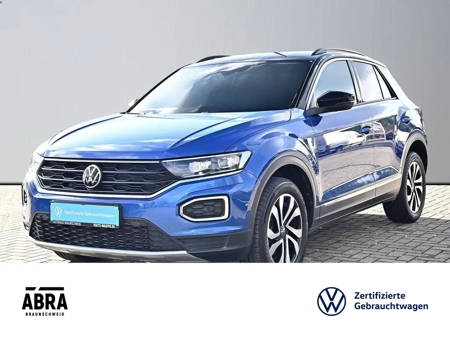 Volkswagen T-Roc 1.5 TSI Active DSG LED+STHZG+LANE+ACC+NAVI+PDC Blau - 1