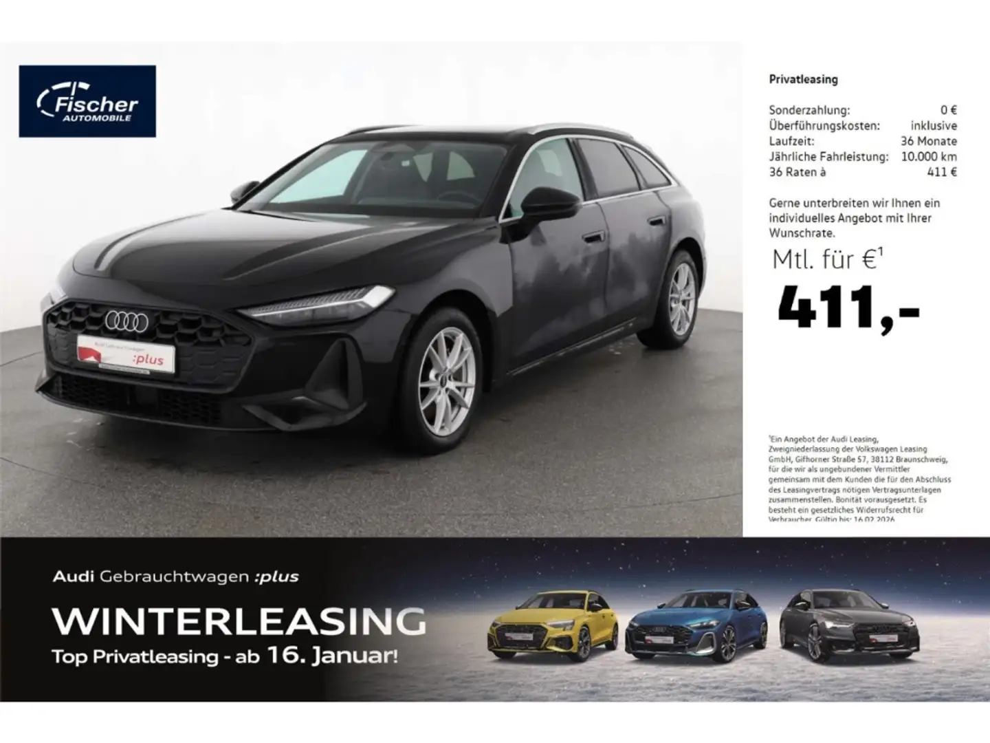 Audi A5 Avant TDI Leder/RFK/AHK-Vorb./HUD/Tech-Pak Schwarz - 1