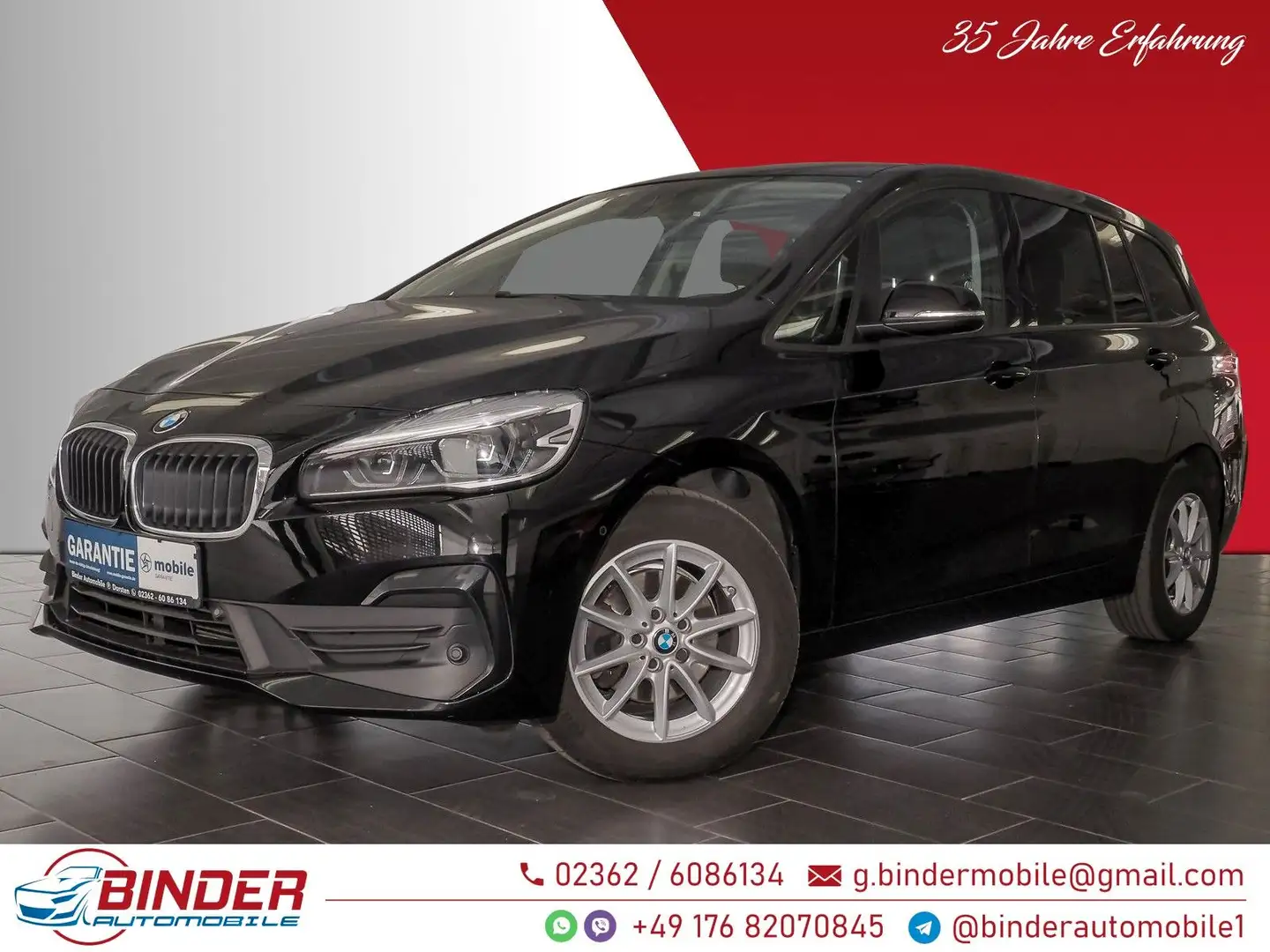 BMW 216 GT Advantage*7 SITZE*8xREIFEN*GARANTIE* Schwarz - 1
