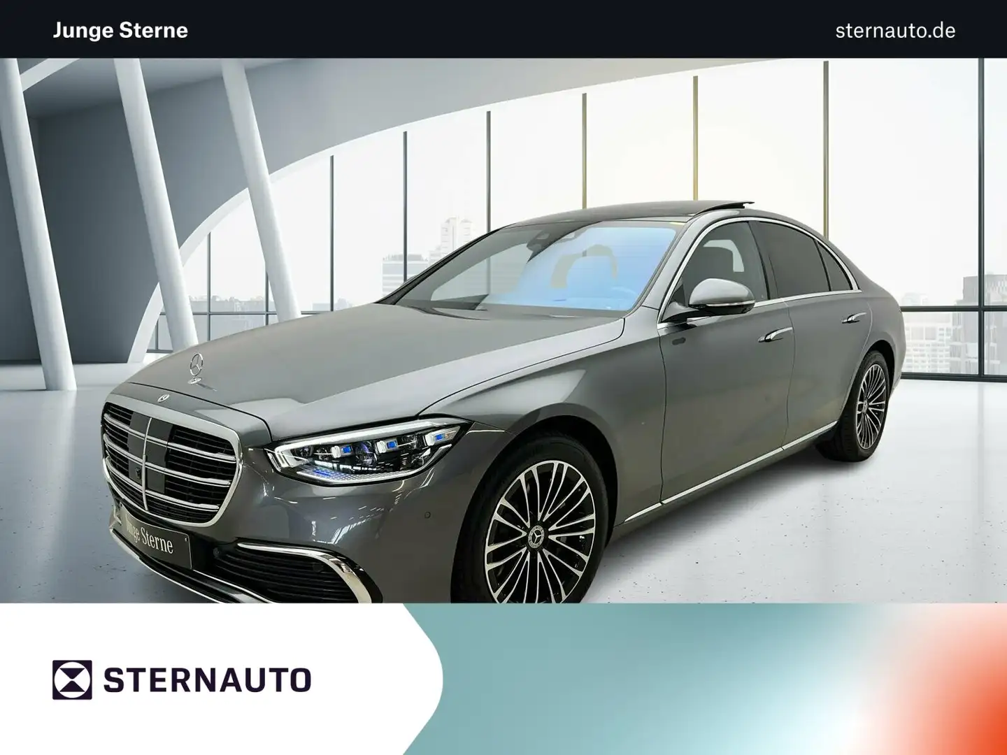 Mercedes-Benz S 400 S 400d 4M Burmester3D AHK Sitzklima Pano Massage Gri - 1