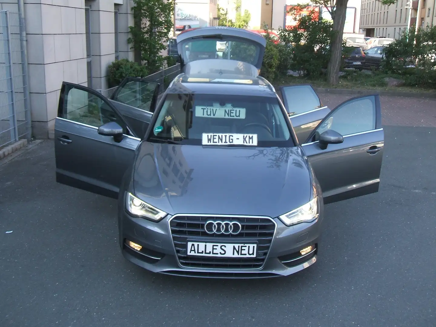 Audi A3 SPORTBAG*S-Line*Voll*LEDER*XENO*NAV*SHZ*Euro 6*TOP Gris - 1