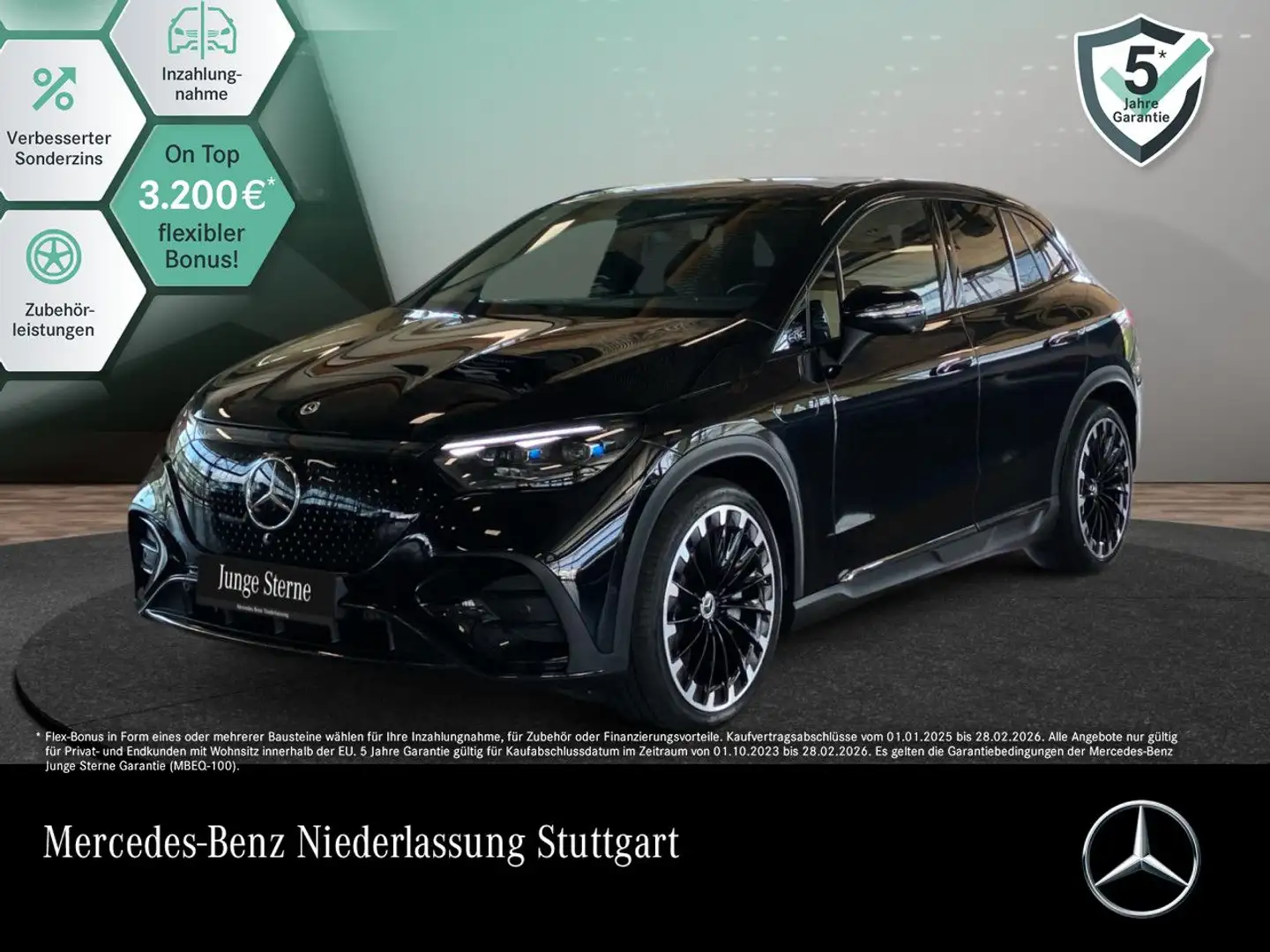 Mercedes-Benz EQE SUV EQE 350 4M AMG+NIGHT+PANO+360+AHK+BURMESTER Schwarz - 1