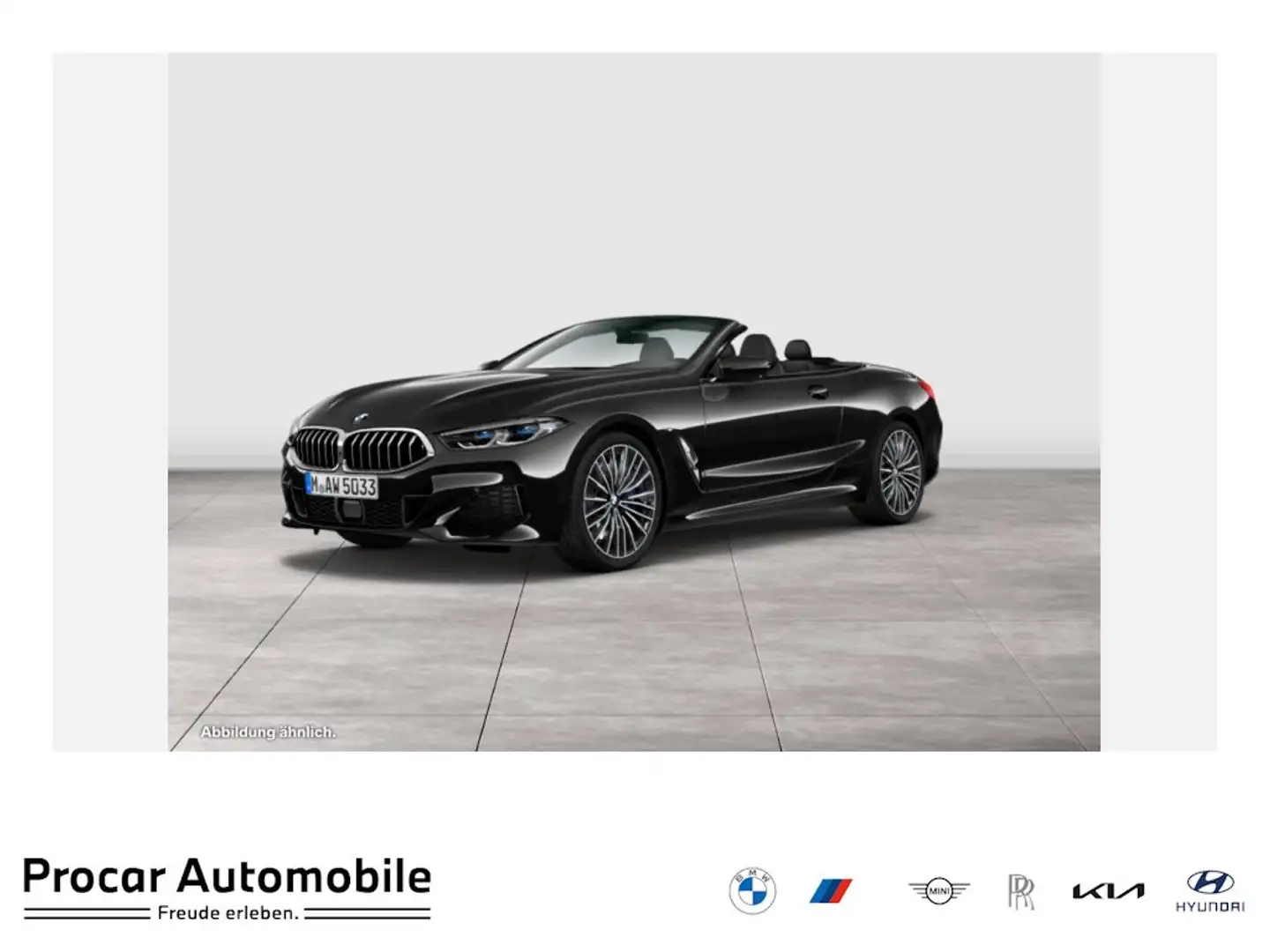 BMW 840 i xDrive Cabrio M-SPORT+ACC+LASER+DA+PA+H/K Noir - 1