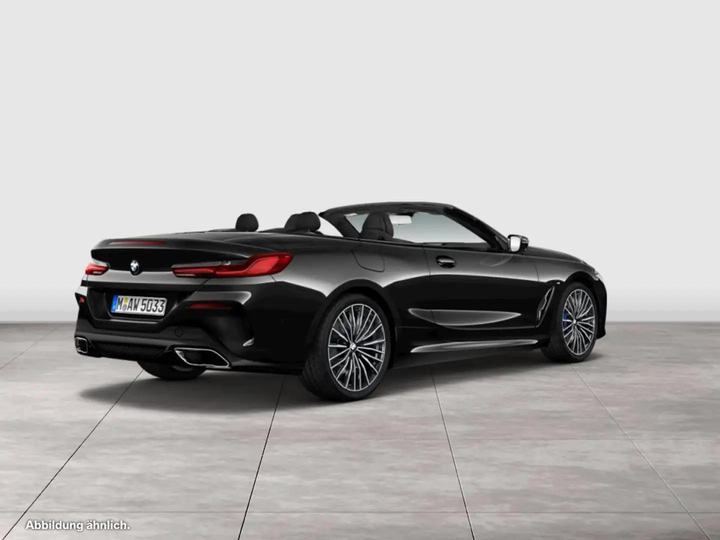BMW 840 i xDrive Cabrio M-SPORT+ACC+LASER+DA+PA+H/K Noir - 2