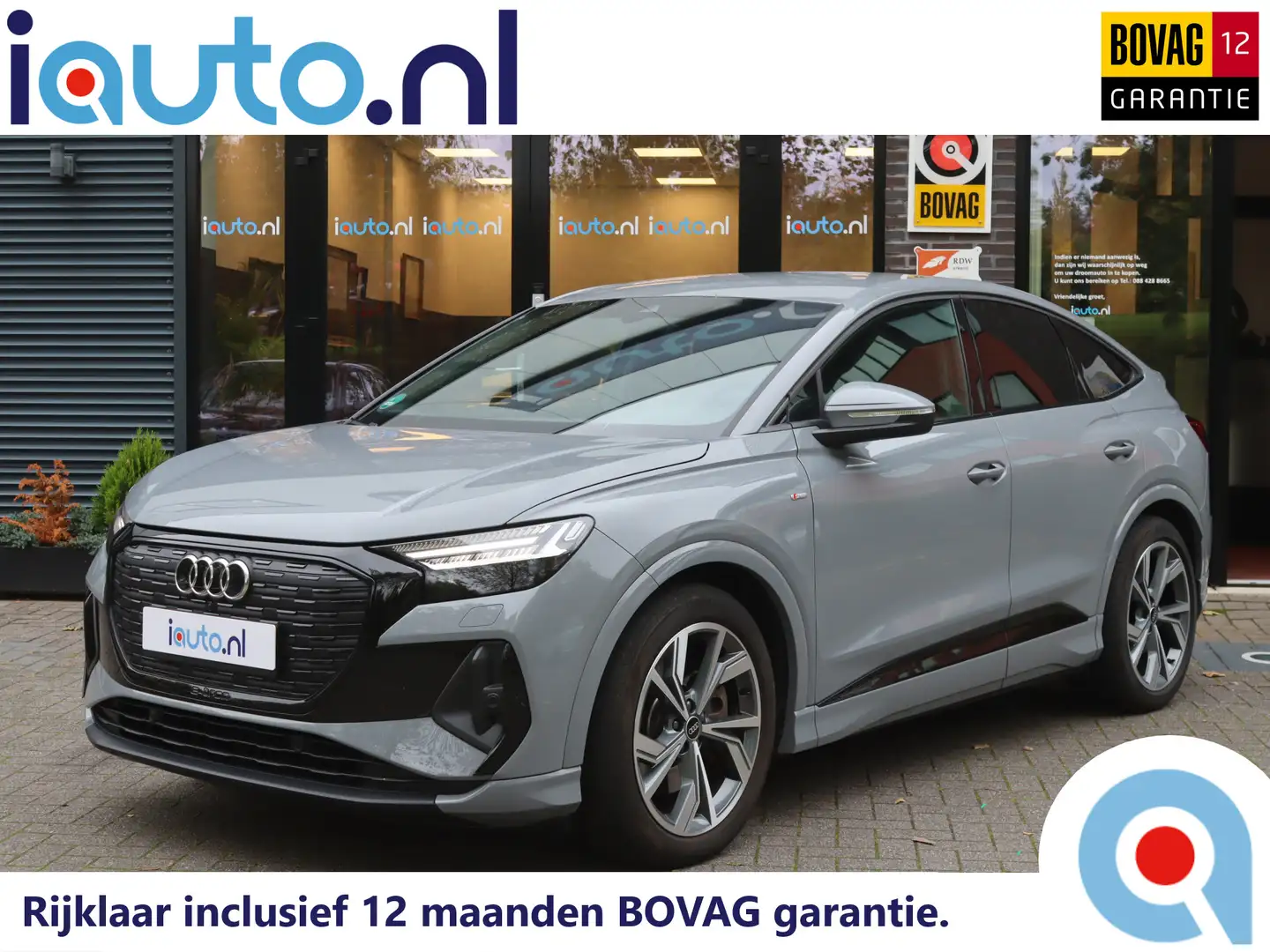 Audi Q4 e-tron Sportback 50 quattro S edition 77 kWh Optiek Zwart Gris - 1