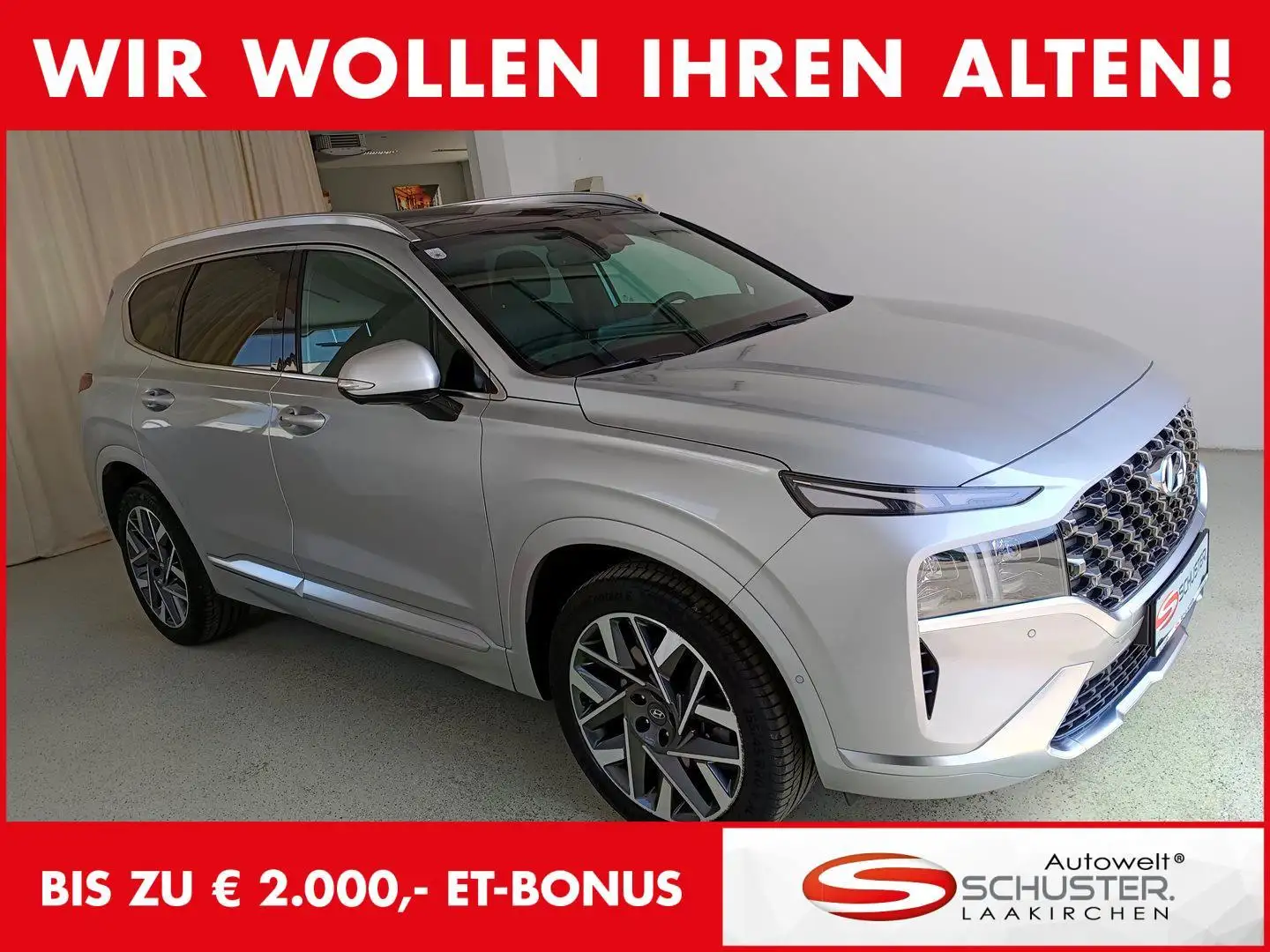 Hyundai SANTA FE Santa Fe 5 Luxury Line 2,2 CRDi 4WD DCT s1dl0 Silber - 1