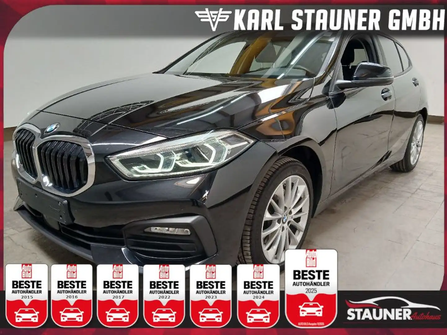 BMW 118 i Limousine Advantage AHK LED KAMERA LED Schwarz - 1