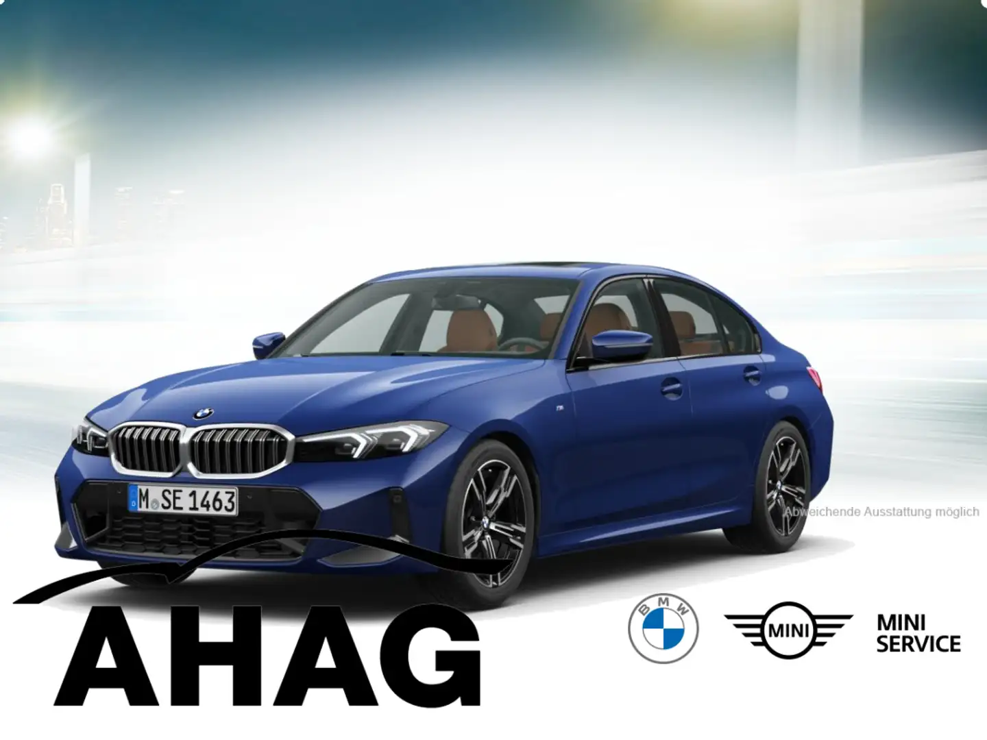 BMW 320 i Automatik Navi Glasdach Bluetooth PDC MP3 Schn. Albastru - 2