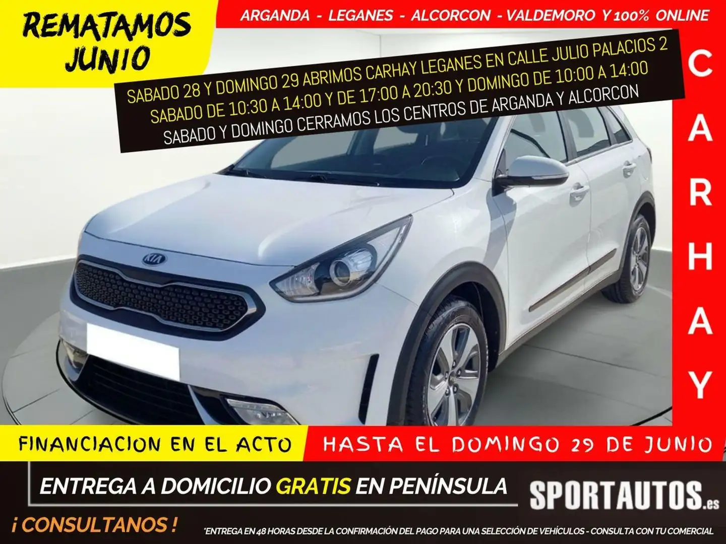 Kia Niro 1.6 Gdi Hibrido 104kw (141cv)Drive hev Blanco - 1