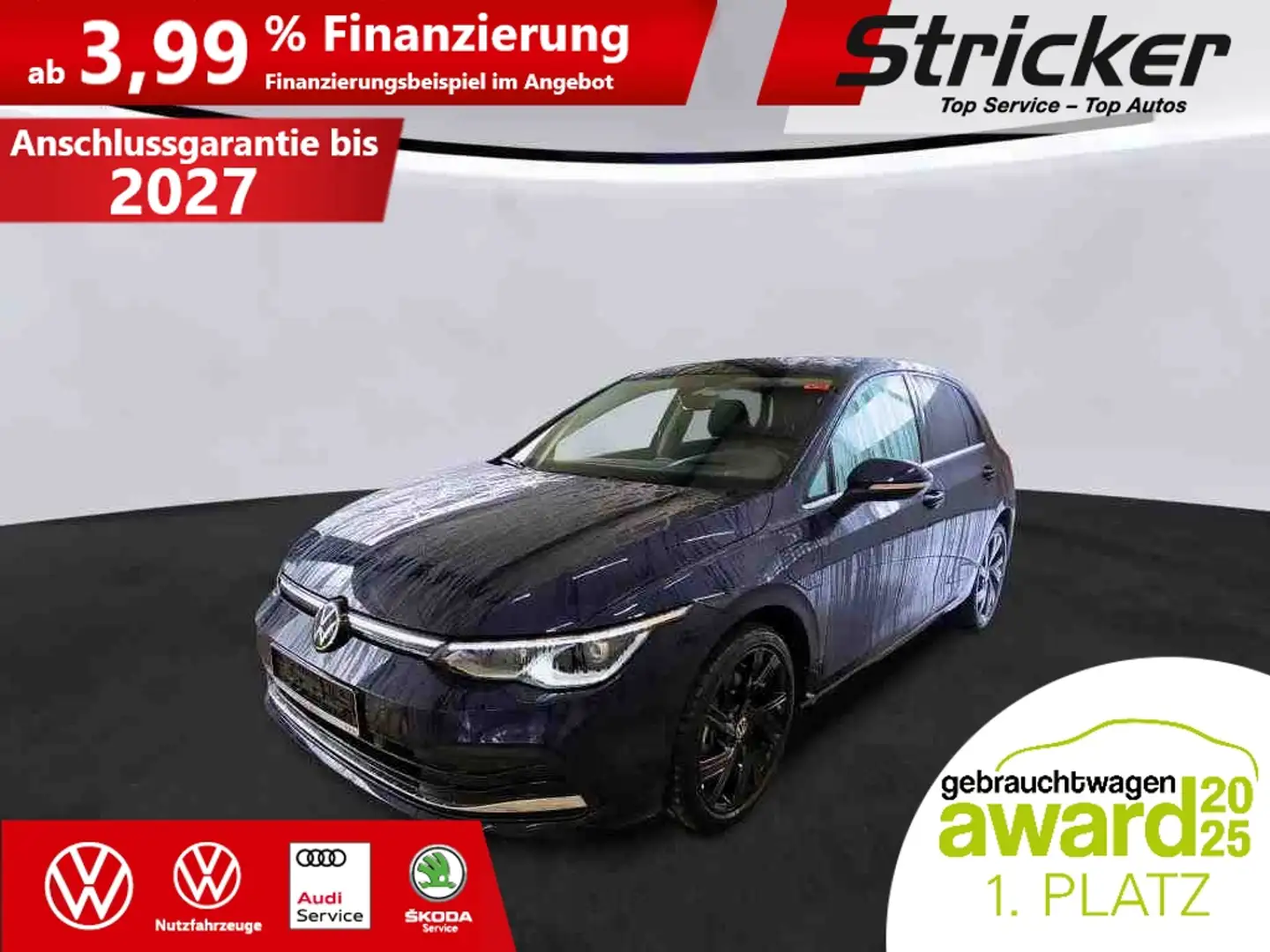 Volkswagen Golf Style 1.4 eHybrid DSG 308,-ohne Anzahlung Black-S Blau - 1
