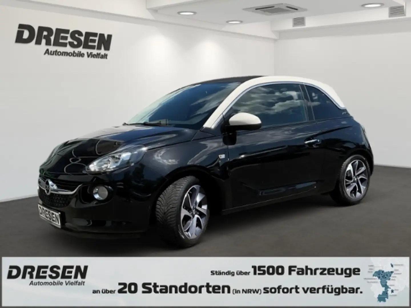 Opel Adam 1.4 Open Air FALTDACH LEDERLENKRAD SITZHEIZUNG Noir - 1