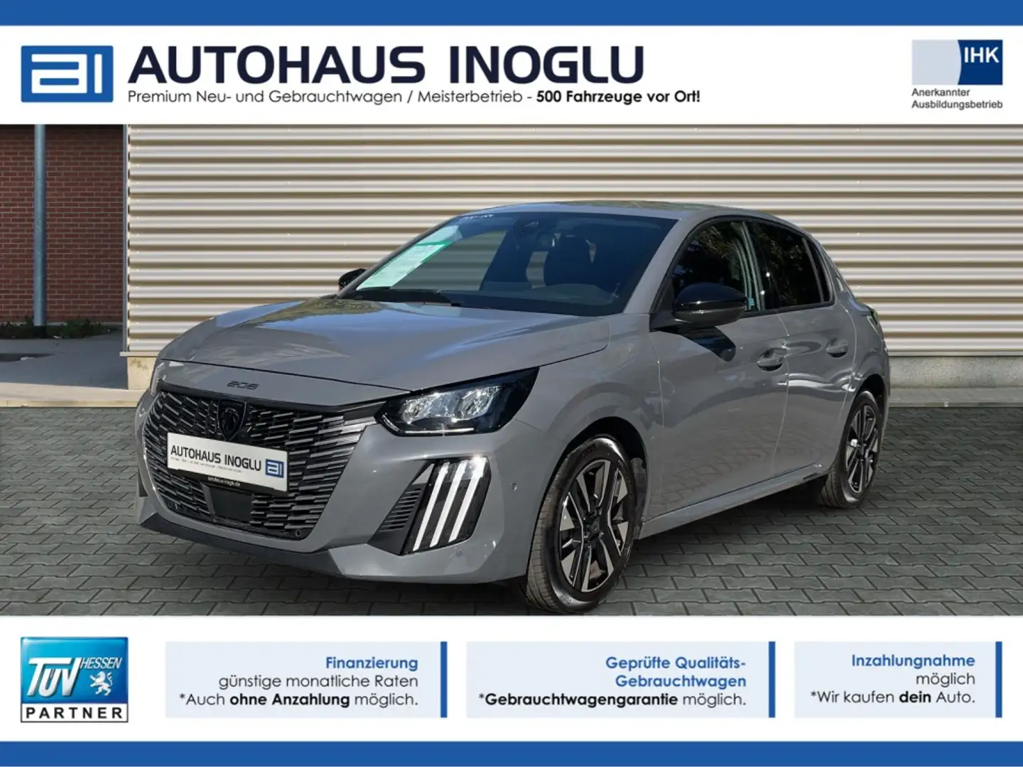 Peugeot 208 1.2 Allure Multimedia+LED+360° Kam+ACC+DAB+PDC+ Gris - 1