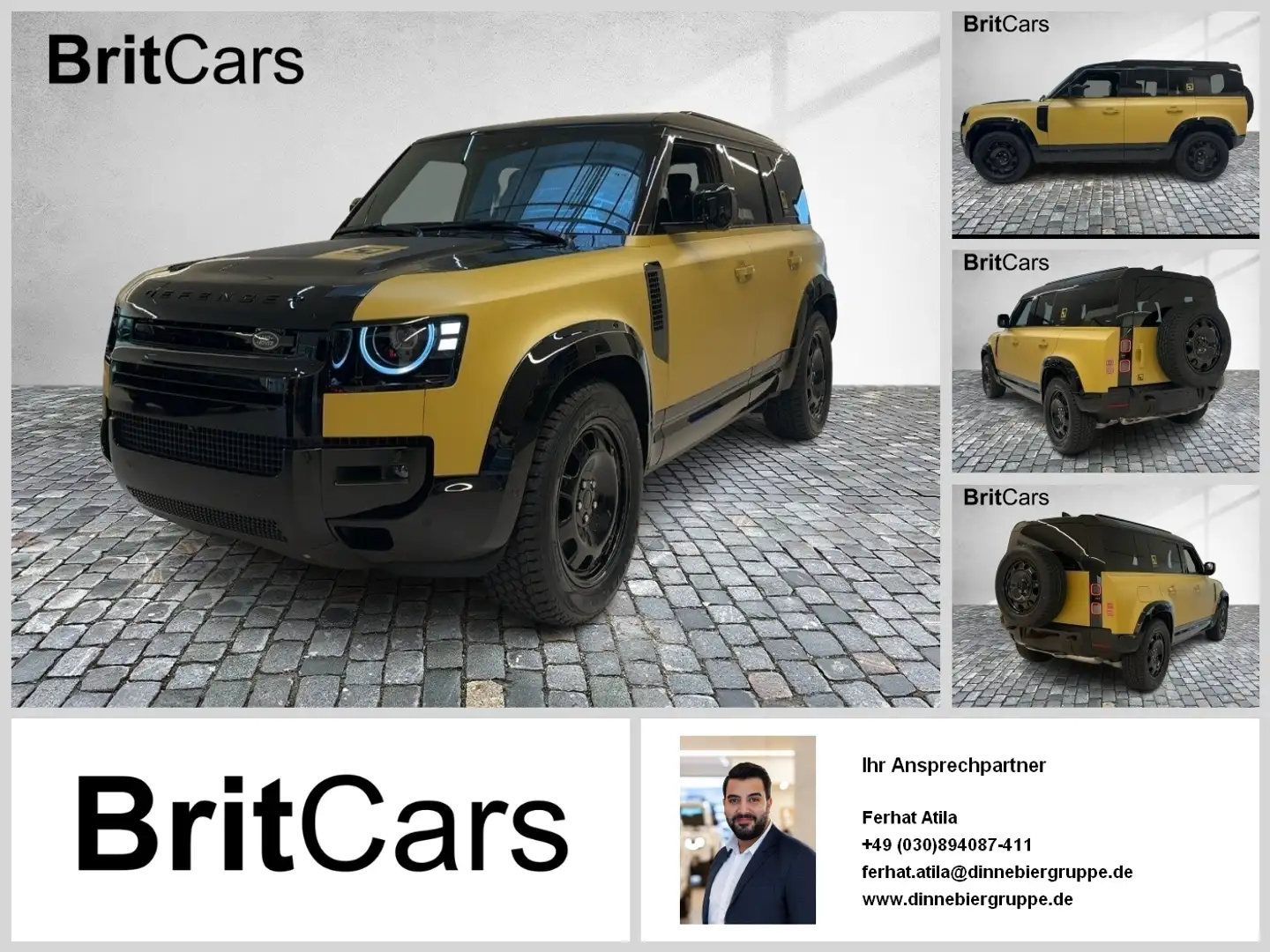 Land Rover Defender 110 D350 Trophy Edition 360-CAM ACC CAM Geel - 1