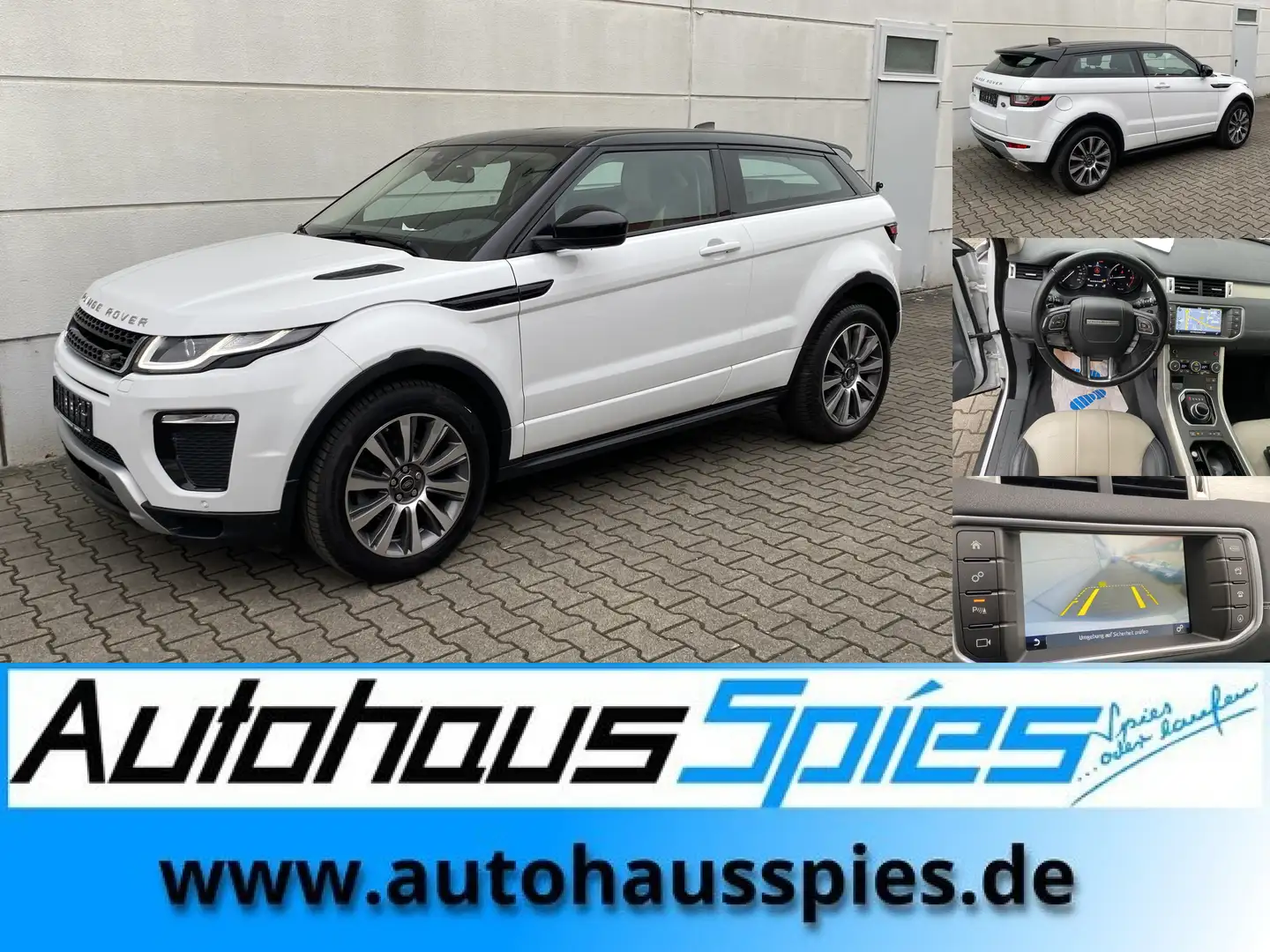 Land Rover Range Rover Evoque Evoque Coupe TD4 3-Türer Alu19 RKam Nav Shz Leder Weiß - 1