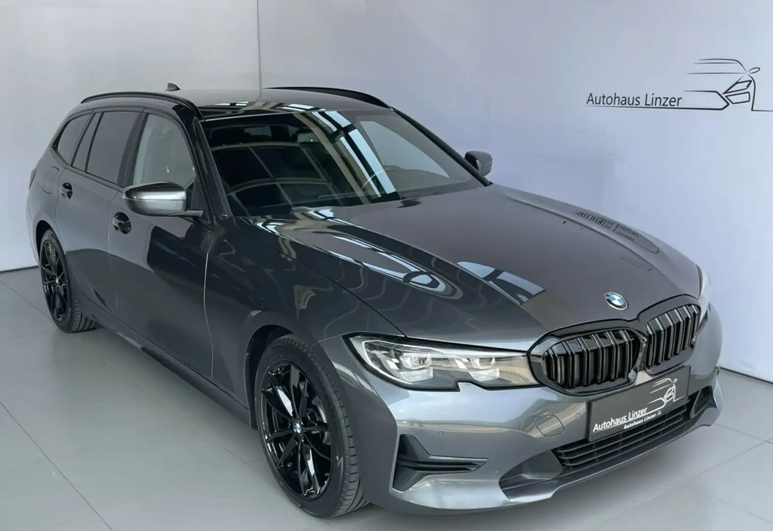BMW 318 d M-Lenkrad *LED*AHK*Sportsitze*DAB*Teilleder* Grau - 1