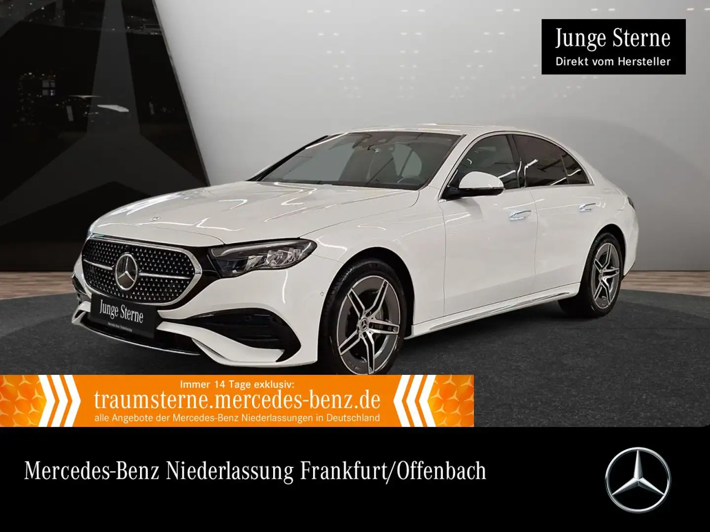 Mercedes-Benz E 300 de 4M AMG Fahrass Distr+ HUD LED Kamera PTS Bianco - 1