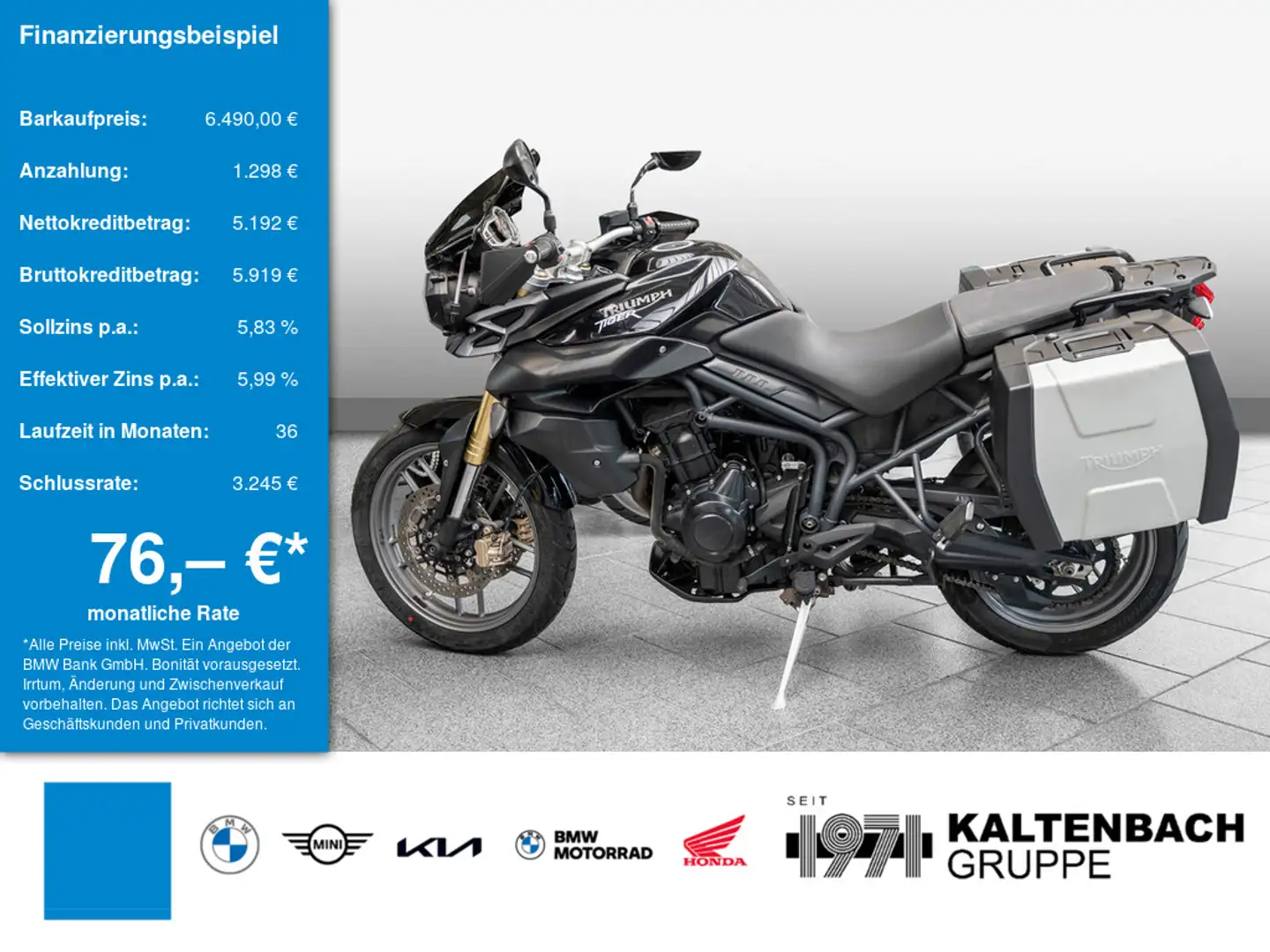 Triumph Tiger 800 Negro - 1