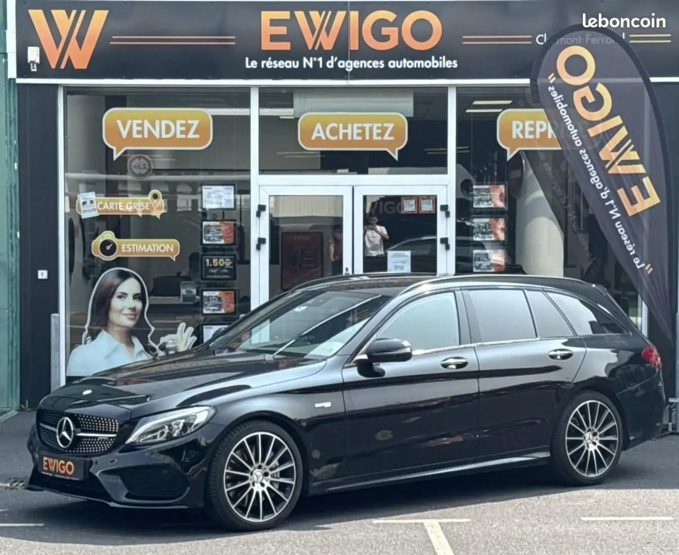 Mercedes-Benz C 43 AMG Mercedes BREAK 3.0 43 AMG 367 CH 4MATIC 9G-TRONIC  Noir - 1