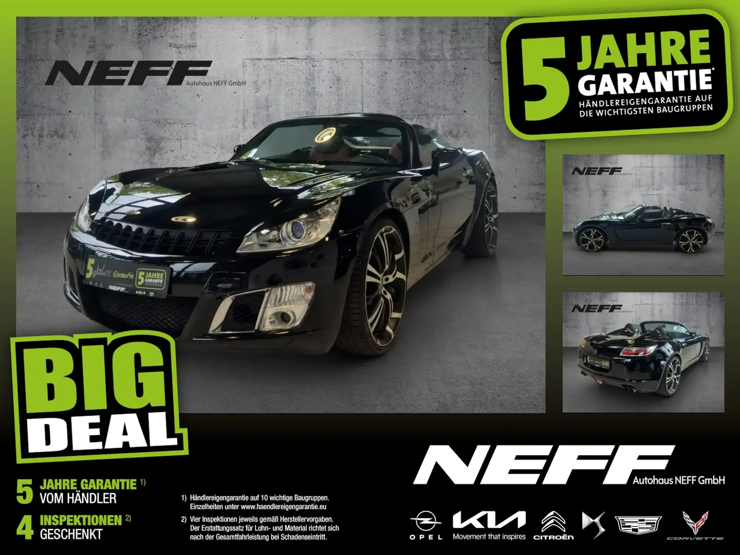 Opel GT 2.0 Turbo Sportauspuff, EDS Phase 1 Negro - 1