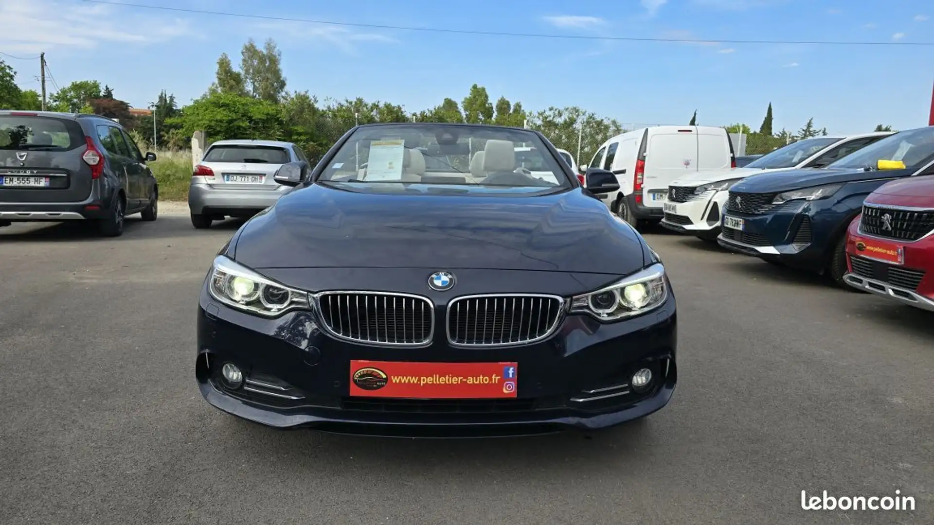 BMW 420 Cab 420d 190 ch Luxury A Azul - 2