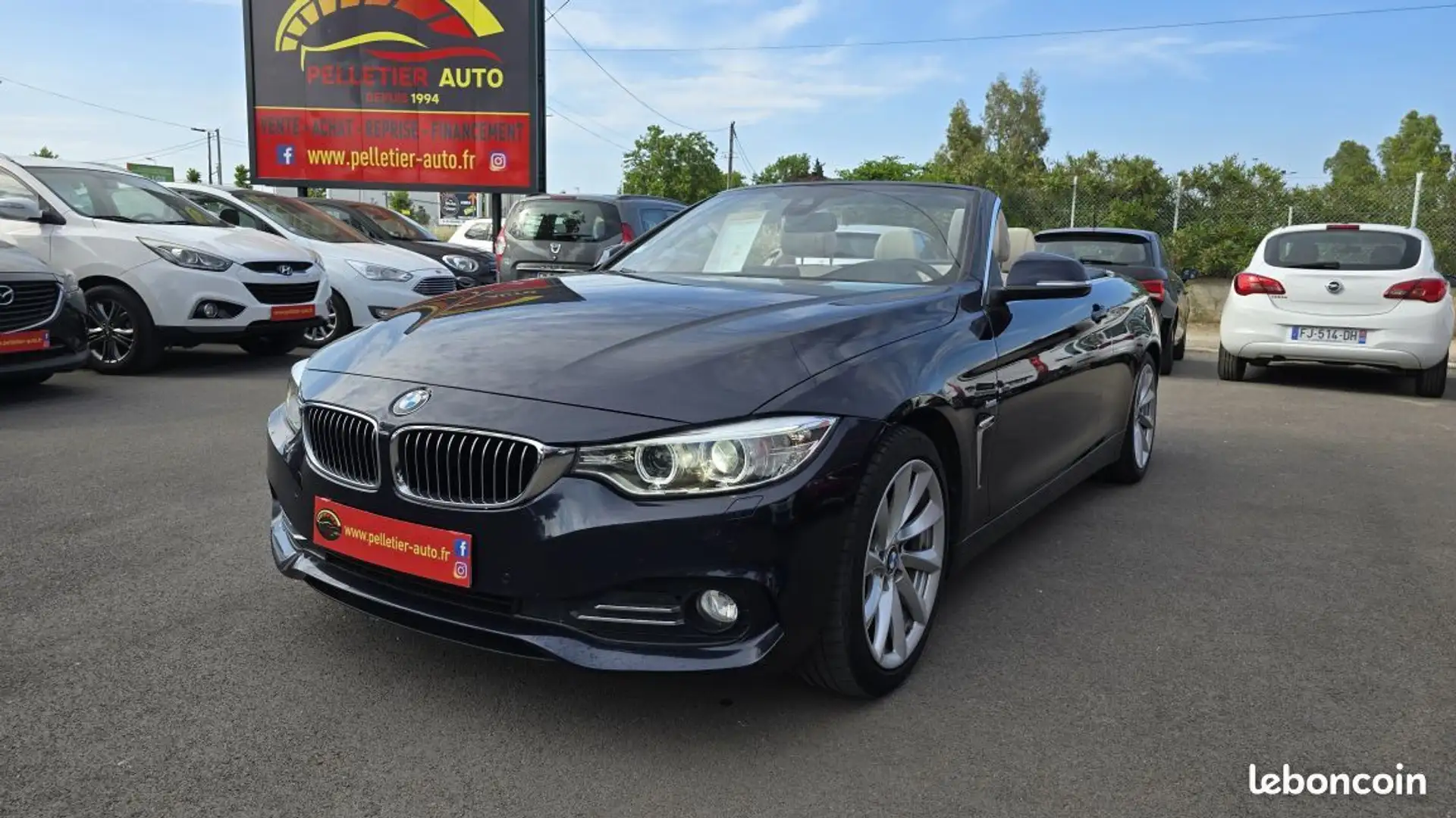 BMW 420 Cab 420d 190 ch Luxury A Azul - 1