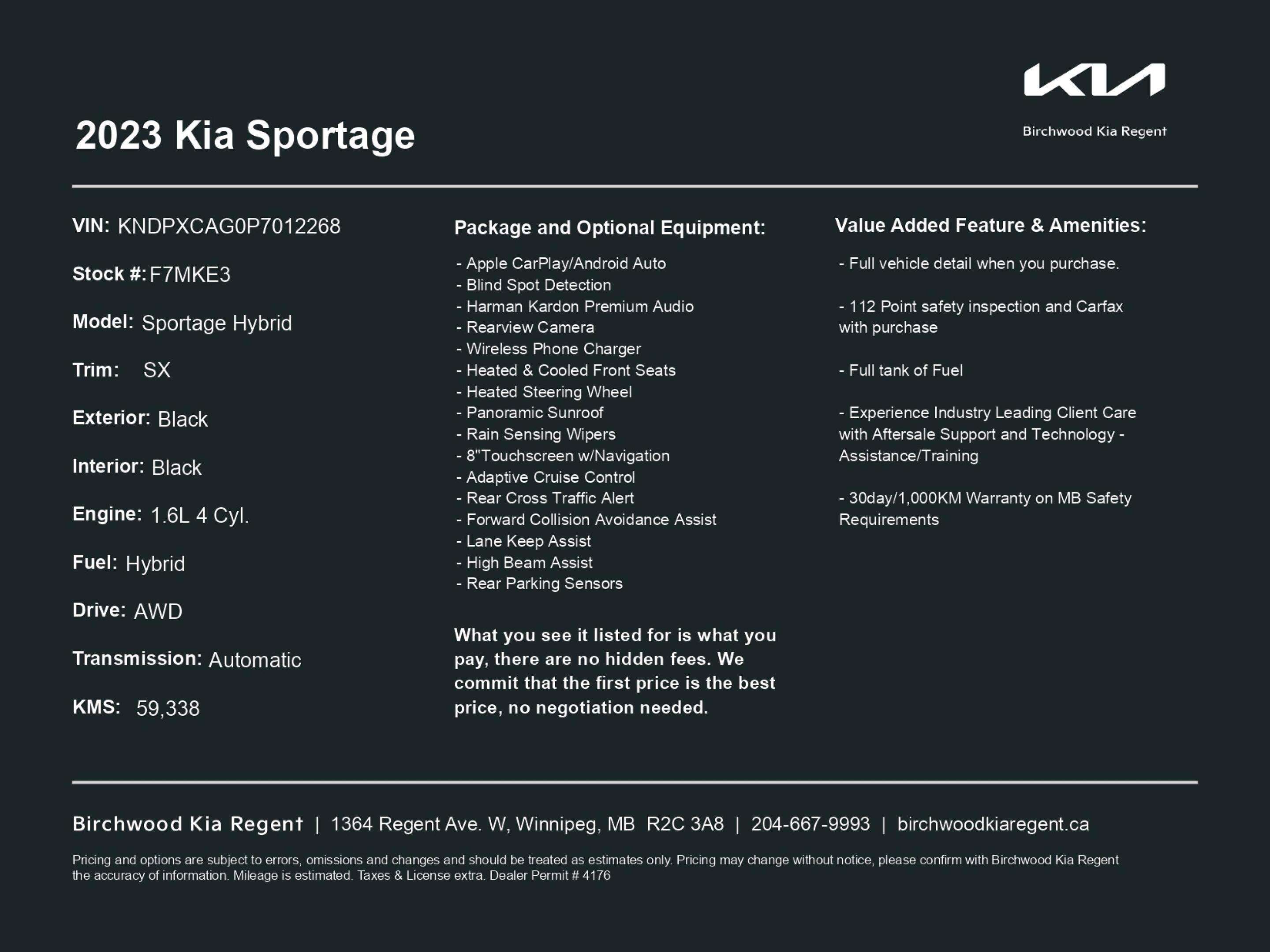2023 Kia Sportage SX | AWD | Apple CarPlay & Android Auto | Sunroof — снимка 1