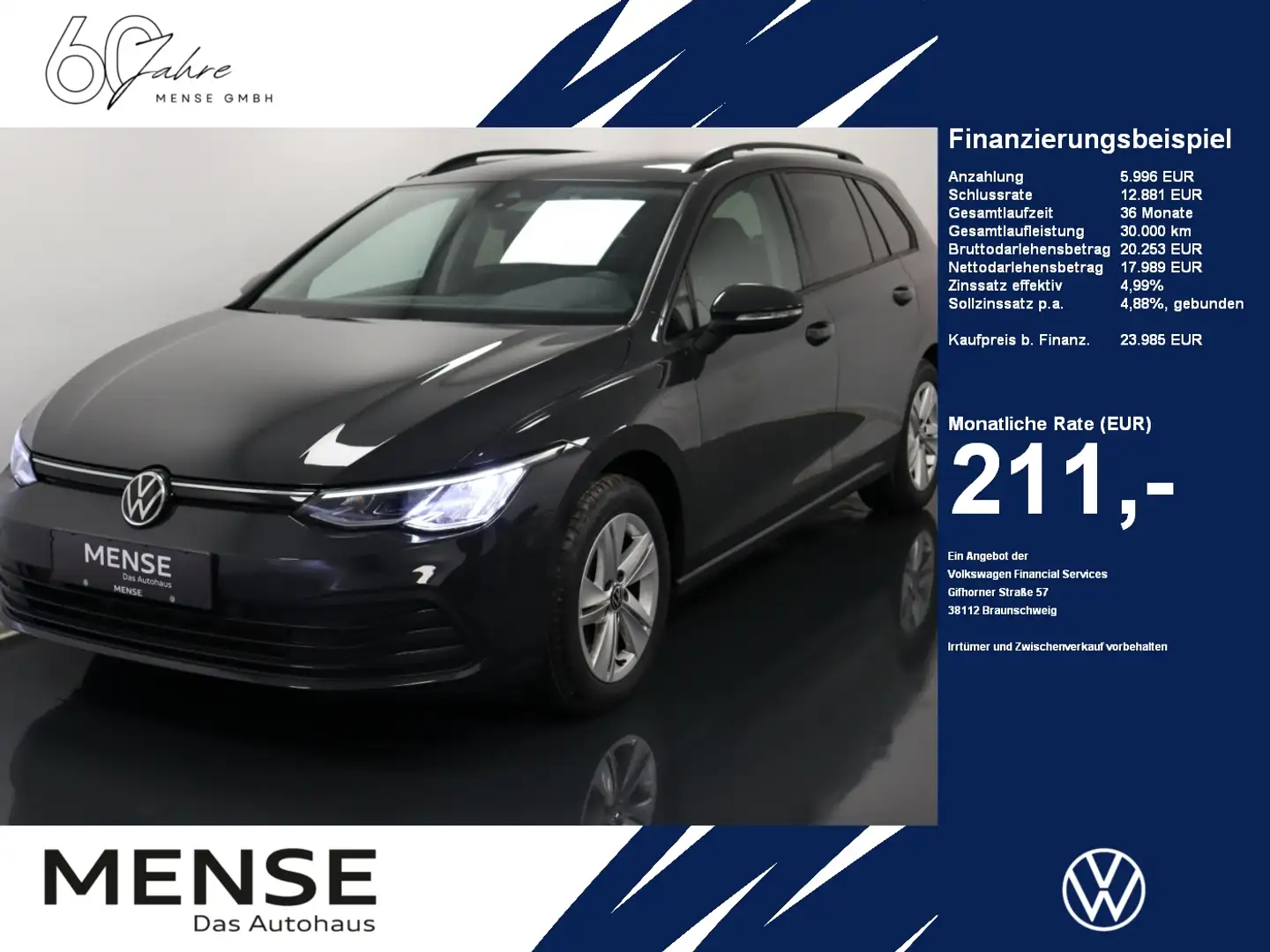 Volkswagen Golf Variant Golf VIII Variant 2.0 TDI Life |ACC|VirtualCP|LM Gris - 1
