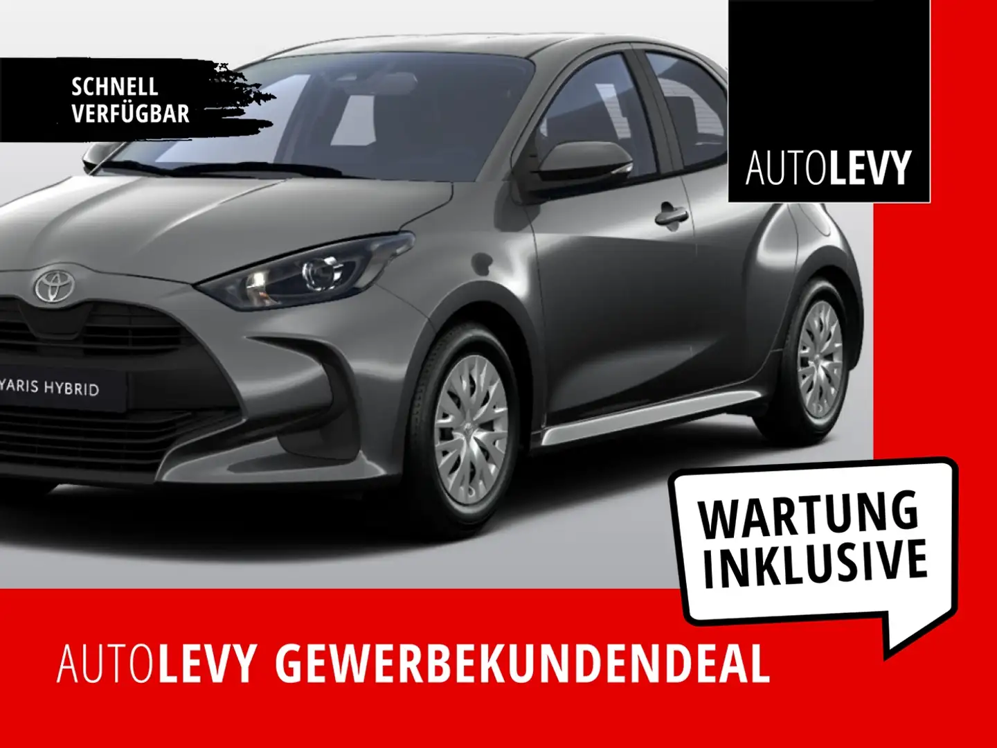 Toyota Yaris 1.5 Hybrid Business Edition +R Kam+Carplay Grau - 1