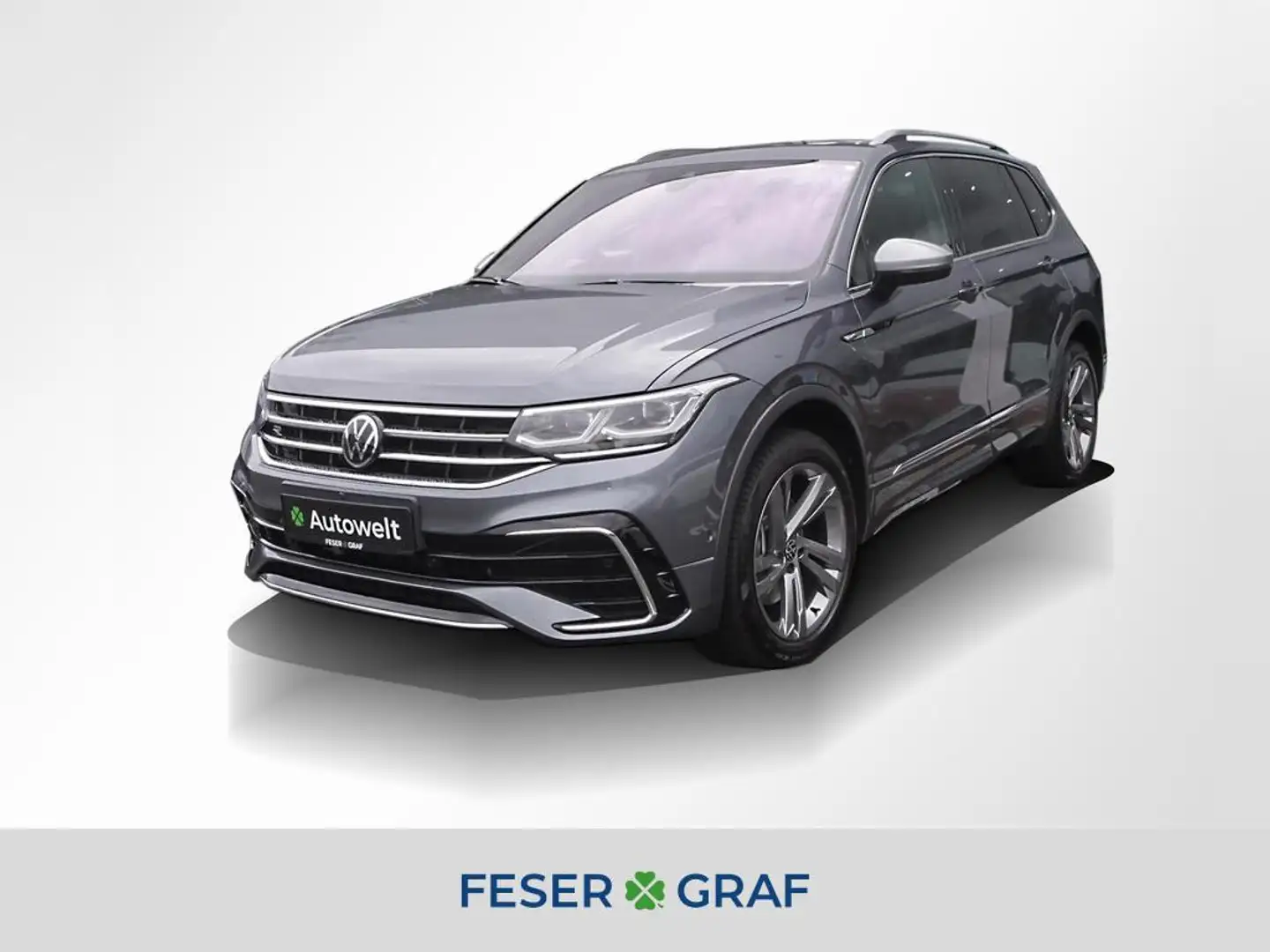 Volkswagen Tiguan Allspace R-Line 4Motion 2.0 TSI NAVI,LED,PANO,RFK Gris - 1