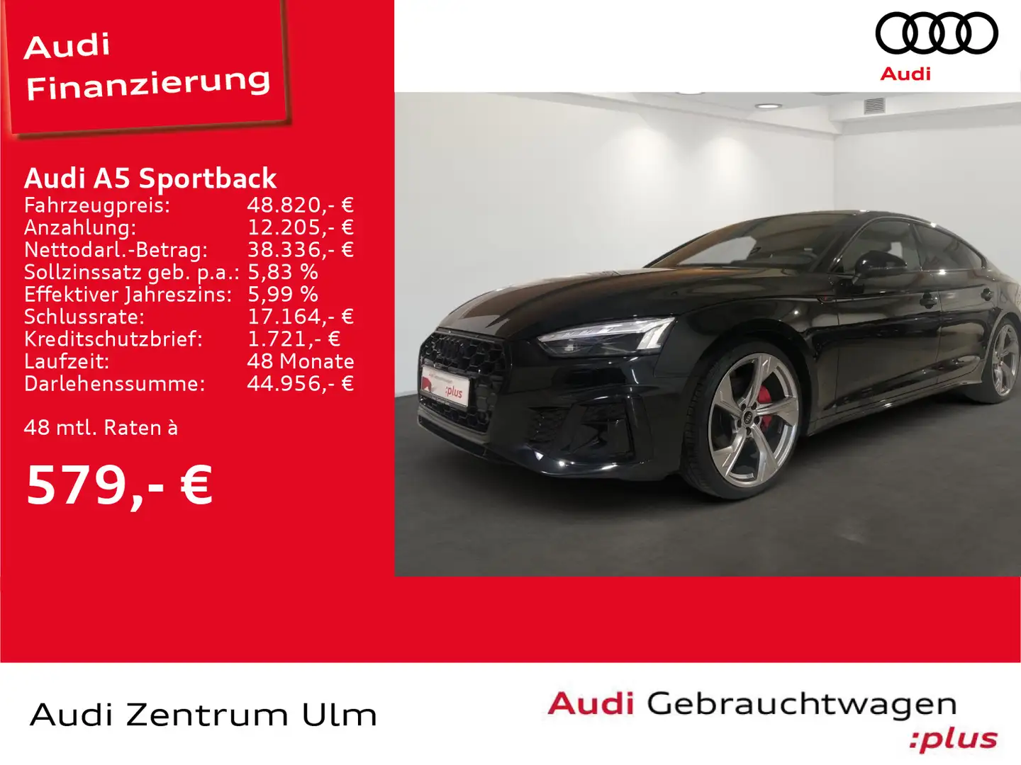 Audi A5 S-Line 40TDI qu COMPETITION EDITION Schwarz - 1