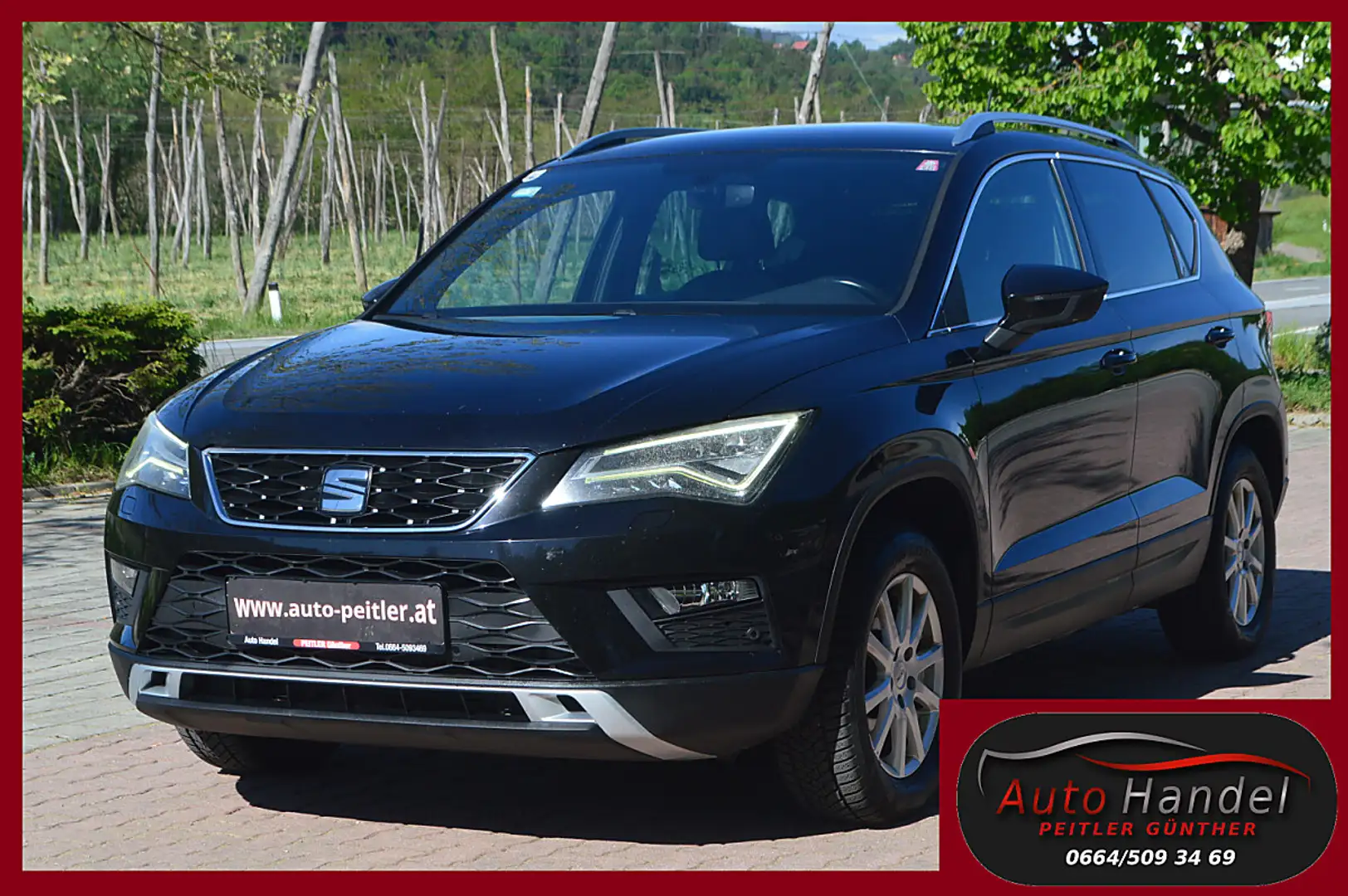 SEAT Ateca 2,0 Xcellence 4WD TDI+NAVI+Xenon+ Schwarz - 1