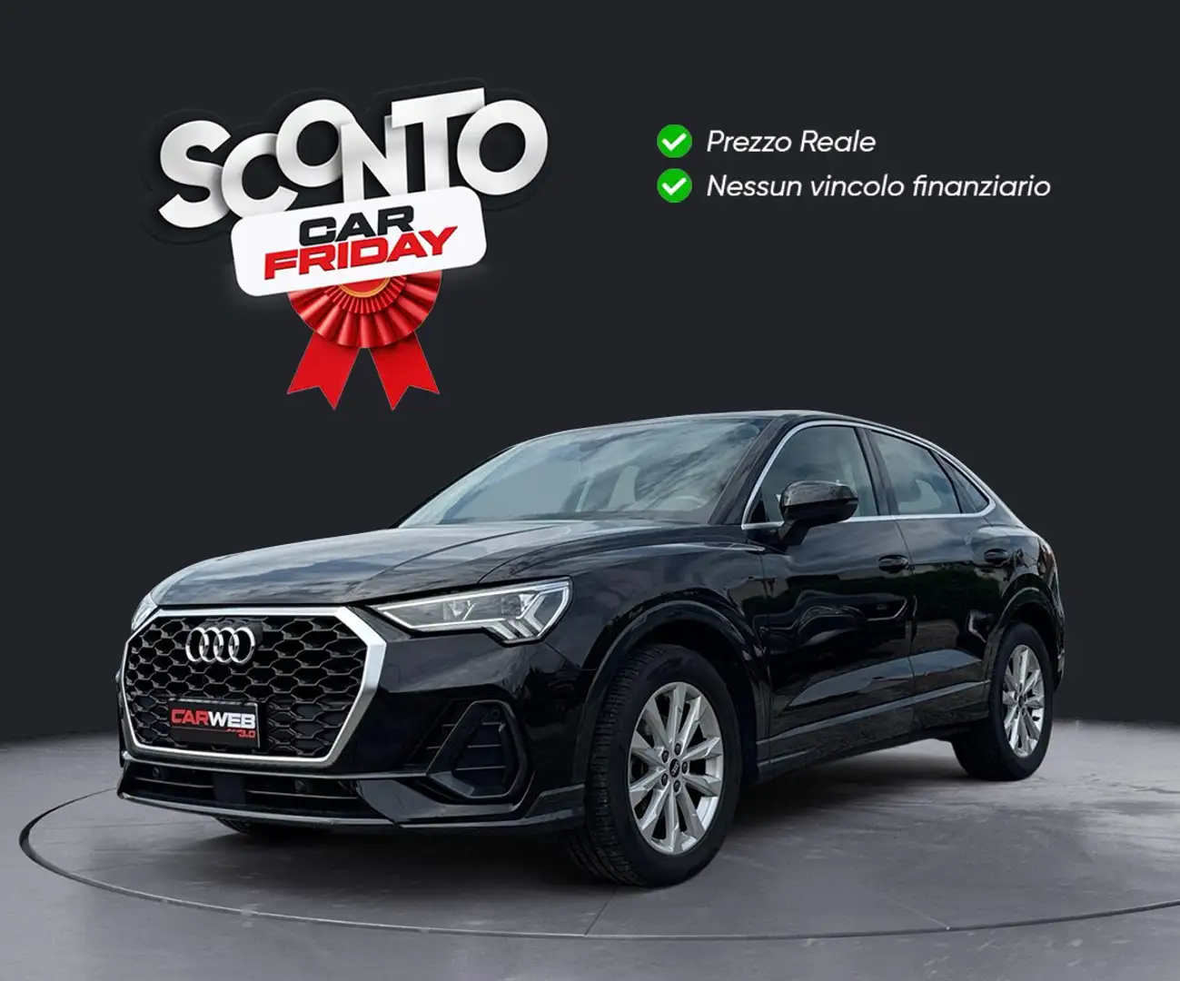 Audi Q3 Sportback 35 2.0 TDI S-Tronic Business Advanced Schwarz - 1