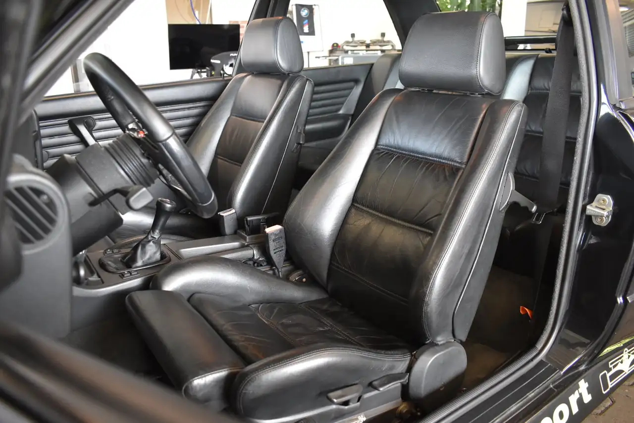 BMW M3 E30 Deutsches Fahrzeug Leder Schiebedach, foto 10