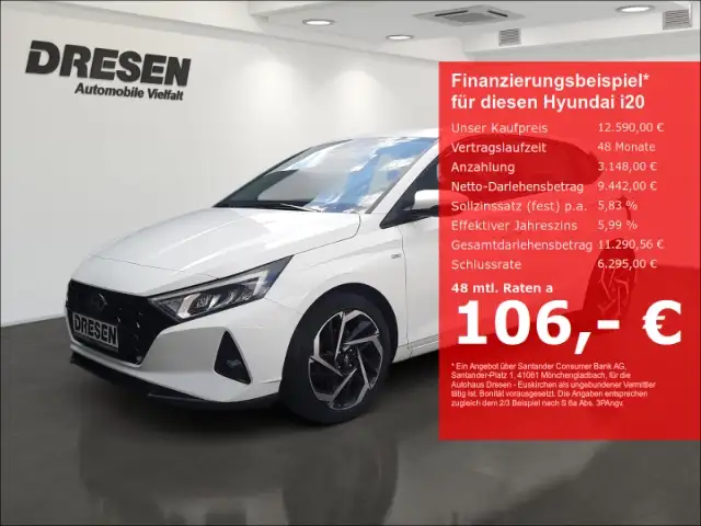 Hyundai i20 Trend Rückfahrkamera Mild-Hybrid 1.0 T-GDI 100PS E