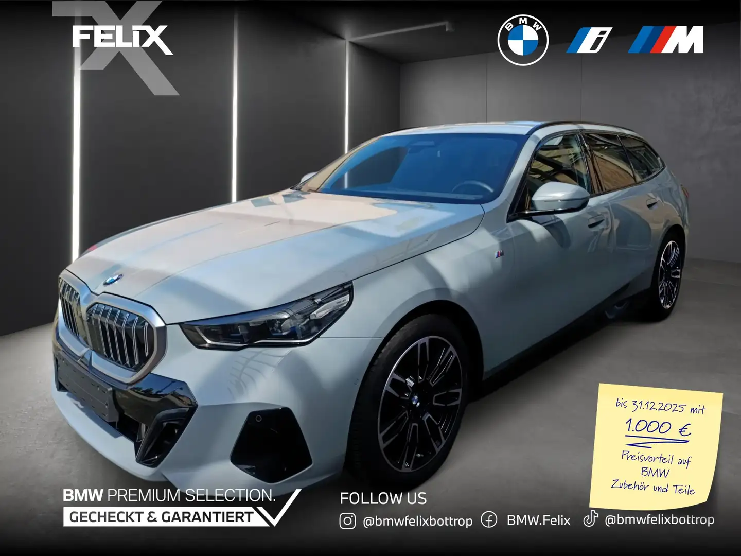 BMW 540 d xDrive touring+M SPORTPAKET+ANH.KUPPL+AUTOBAHNAS Grau - 1